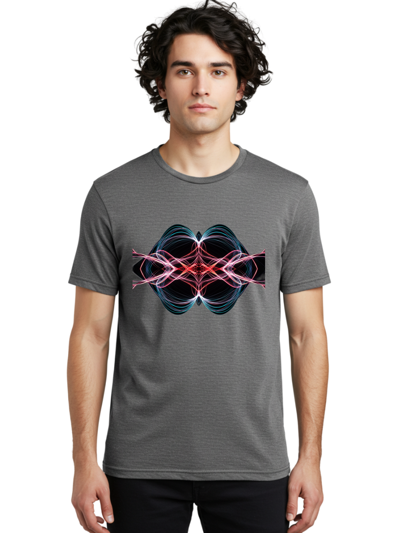 Abstract-Neon-Swirl Men'S Graphic Tee, 100% Cotton, Comfortable Casual Summer Wear, Machine Washable, Vintage Camera, Old Camera, Antique Camera, Black Camera, Classic Photography, Photography Equipment, Nostalgic Device, Film Camera, Bag125