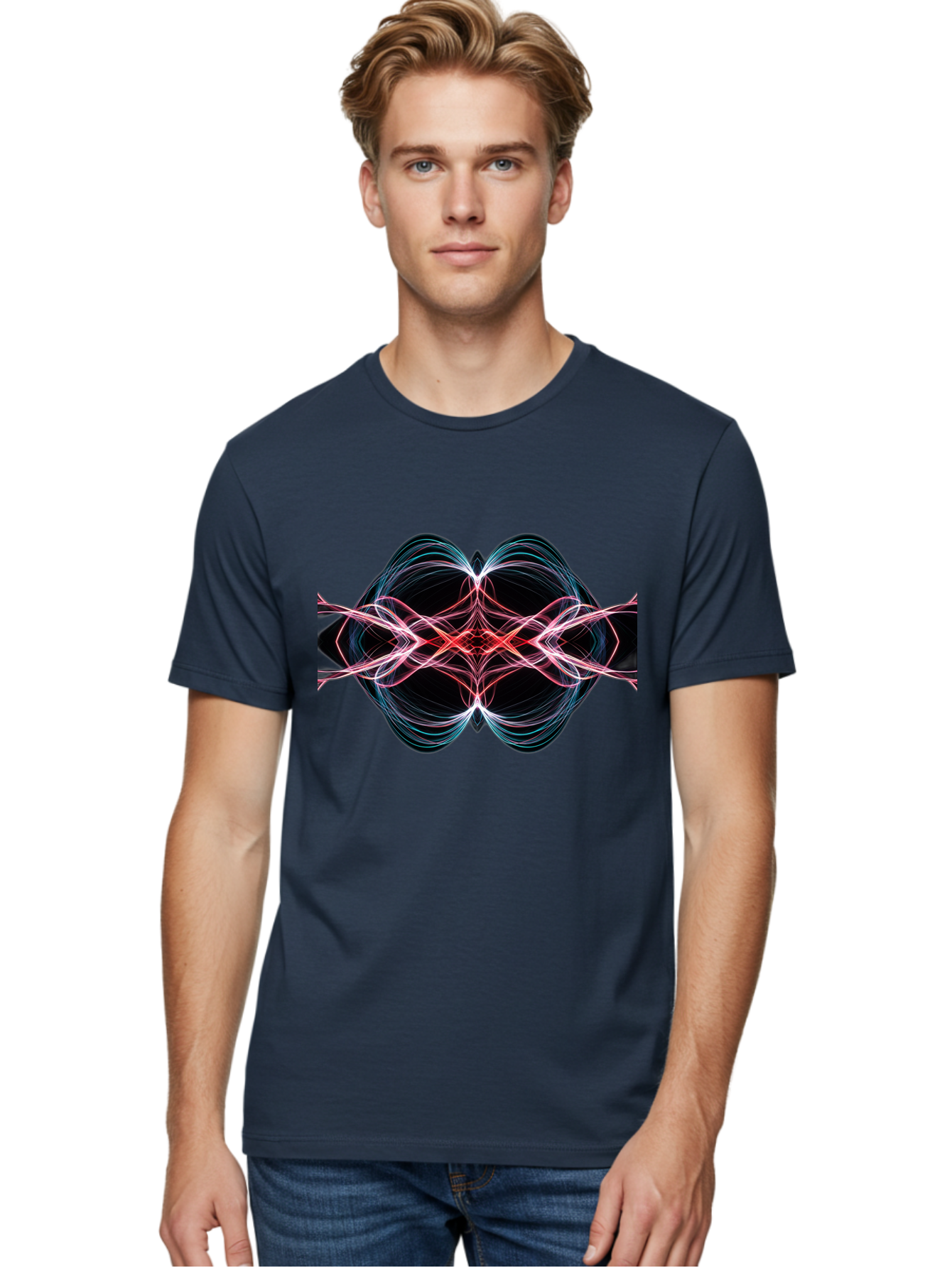 Abstract-Neon-Swirl Men'S Graphic Tee, 100% Cotton, Comfortable Casual Summer Wear, Machine Washable, Vintage Camera, Old Camera, Antique Camera, Black Camera, Classic Photography, Photography Equipment, Nostalgic Device, Film Camera, Bag125