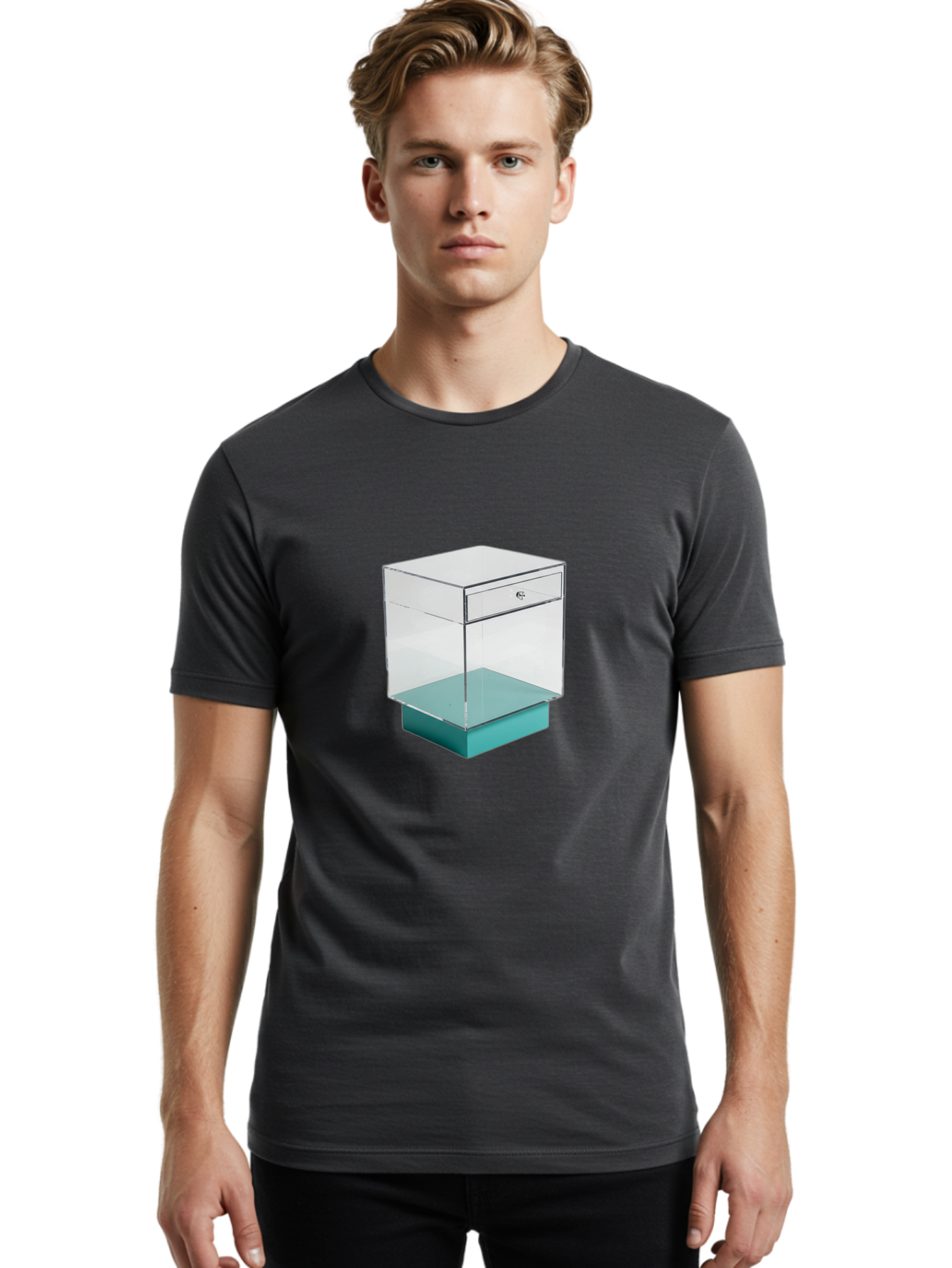 Acrylic-Nightstand Men'S Graphic Tee, 100% Cotton, Comfortable Casual Summer Wear, Machine Washable, Vintage Camera, Old Camera, Antique Camera, Black Camera, Classic Photography, Photography Equipment, Nostalgic Device, Film Camera, Bag126