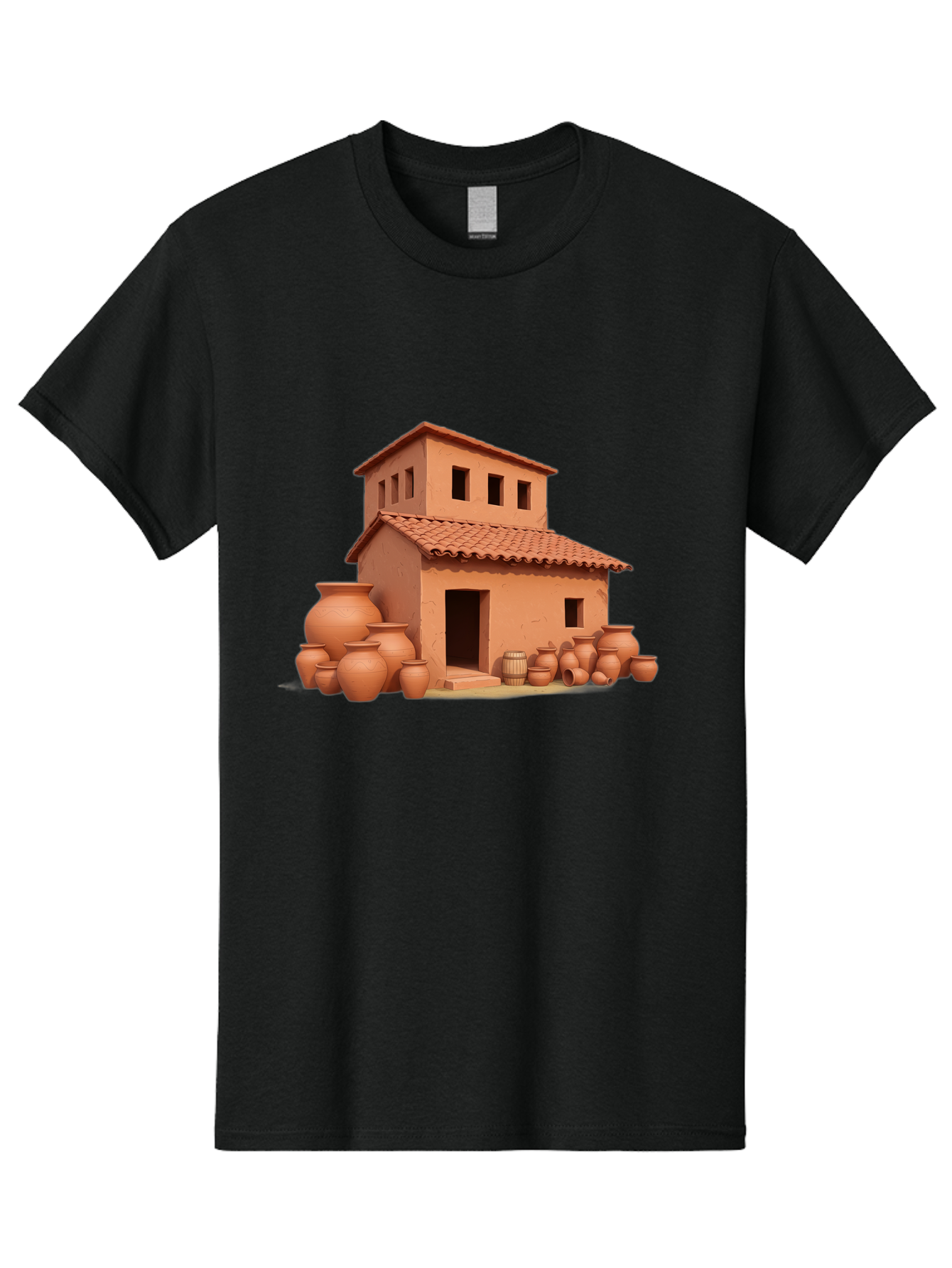Adobe-House-1 Men'S Graphic Tee, 100% Cotton, Comfortable Casual Summer Wear, Machine Washable, Vintage Camera, Old Camera, Antique Camera, Black Camera, Classic Photography, Photography Equipment, Nostalgic Device, Film Camera, Camera Art Bag127