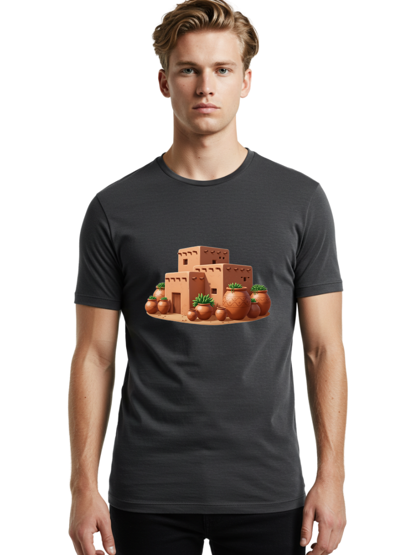 Adobe-House Men'S Graphic Tee, 100% Cotton, Comfortable Casual Summer Wear, Machine Washable, Vintage Camera, Old Camera, Antique Camera, Black Camera, Classic Photography, Photography Equipment, Nostalgic Device, Film Camera, Camera Art Bag128