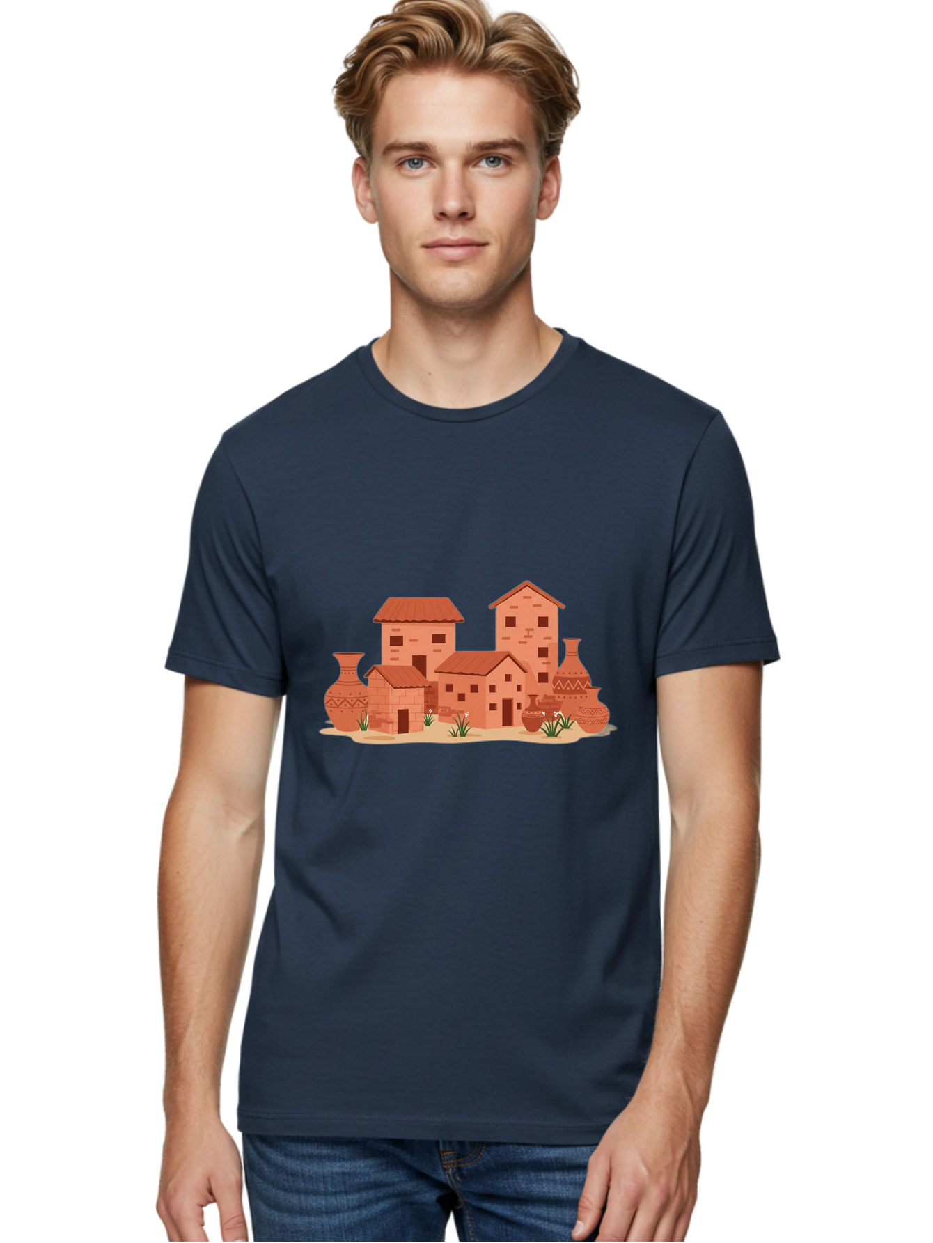 Adobe-Village Men'S Graphic Tee, 100% Cotton, Comfortable Casual Summer Wear, Machine Washable, Vintage Camera, Old Camera, Antique Camera, Black Camera, Classic Photography, Photography Equipment, Nostalgic Device, Film Camera, Camera Art Bag129