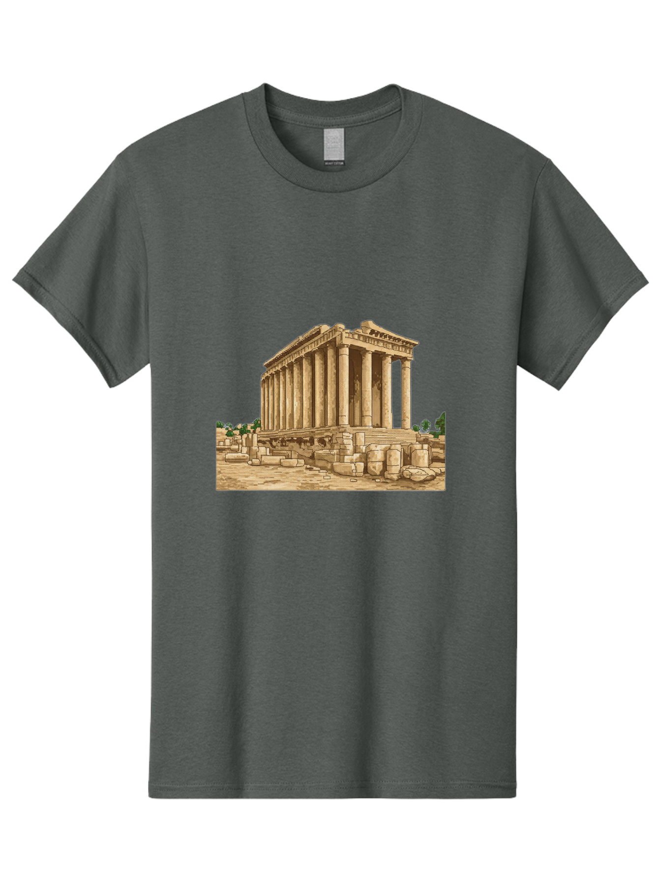 Ancient-Greek-Temple Men'S Graphic Tee, 100% Cotton, Comfortable Casual Summer Wear, Machine Washable, Vintage Camera, Old Camera, Antique Camera, Black Camera, Classic Photography, Photography Equipment, Nostalgic Device, Film Camera, Bag134
