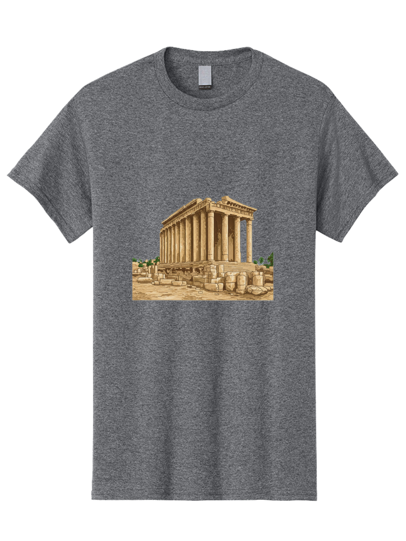 Ancient-Greek-Temple Men'S Graphic Tee, 100% Cotton, Comfortable Casual Summer Wear, Machine Washable, Vintage Camera, Old Camera, Antique Camera, Black Camera, Classic Photography, Photography Equipment, Nostalgic Device, Film Camera, Bag134