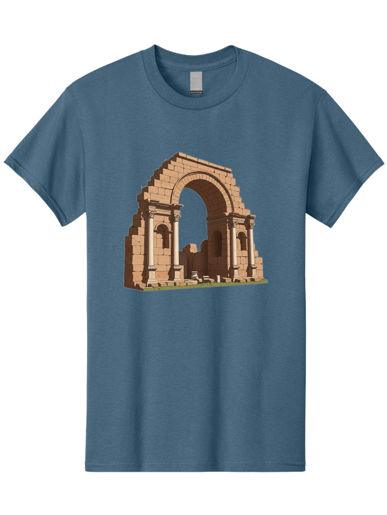 Archway-Ruins Men'S Graphic Tee, 100% Cotton, Comfortable Casual Summer Wear, Machine Washable, Vintage Camera, Old Camera, Antique Camera, Black Camera, Classic Photography, Photography Equipment, Nostalgic Device, Film Camera, Camera Art Bag146