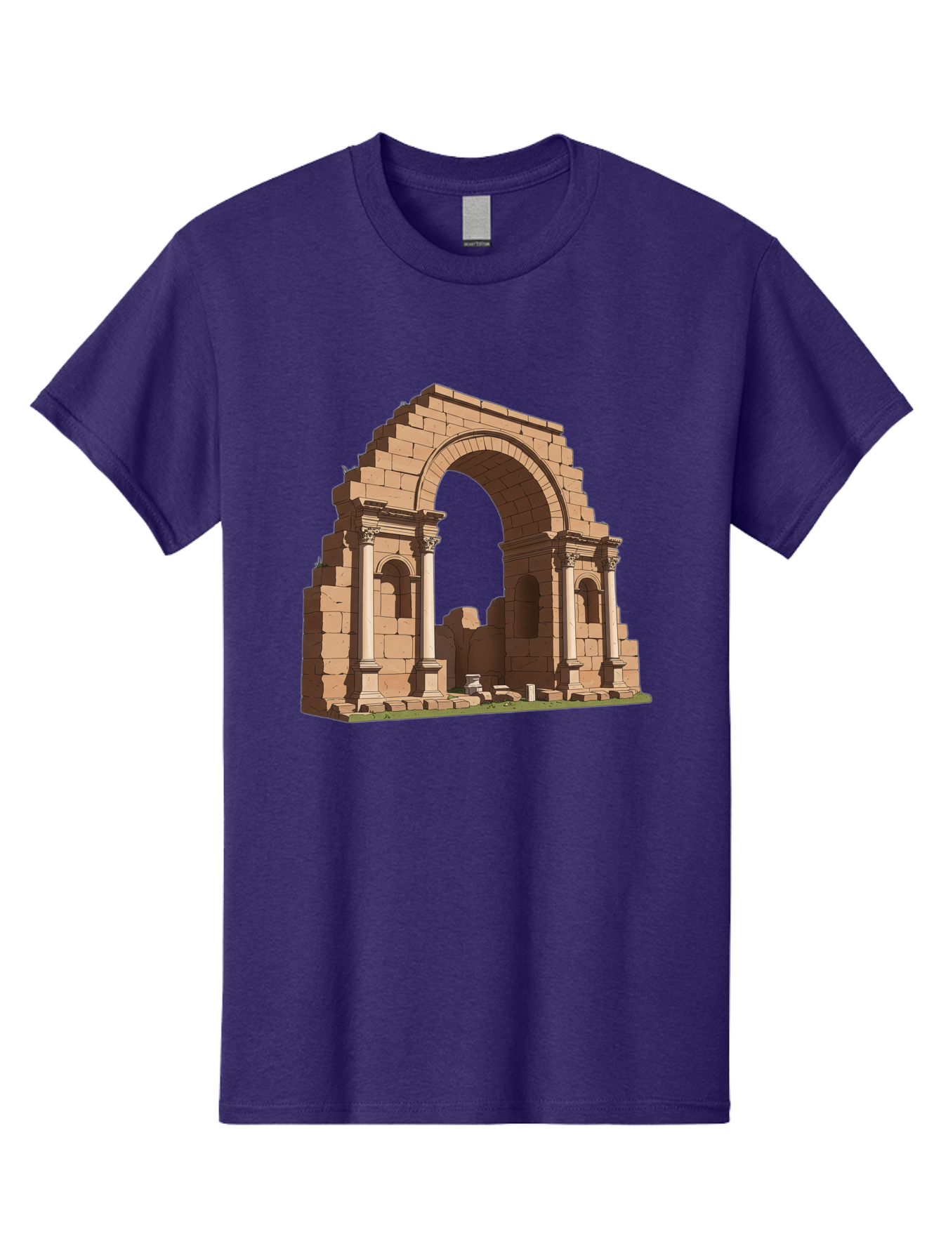 Archway-Ruins Men'S Graphic Tee, 100% Cotton, Comfortable Casual Summer Wear, Machine Washable, Vintage Camera, Old Camera, Antique Camera, Black Camera, Classic Photography, Photography Equipment, Nostalgic Device, Film Camera, Camera Art Bag146