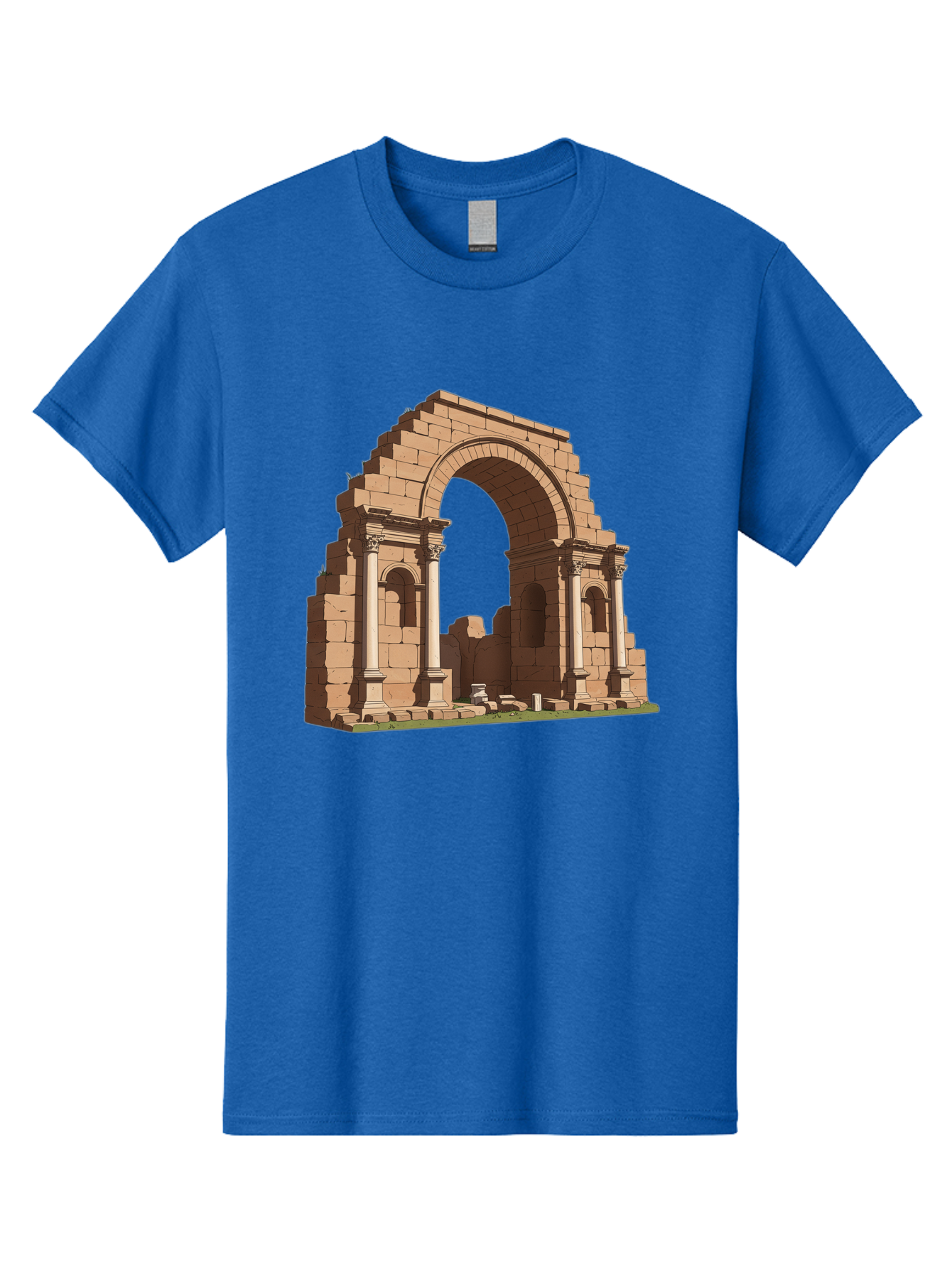 Archway-Ruins Men'S Graphic Tee, 100% Cotton, Comfortable Casual Summer Wear, Machine Washable, Vintage Camera, Old Camera, Antique Camera, Black Camera, Classic Photography, Photography Equipment, Nostalgic Device, Film Camera, Camera Art Bag146