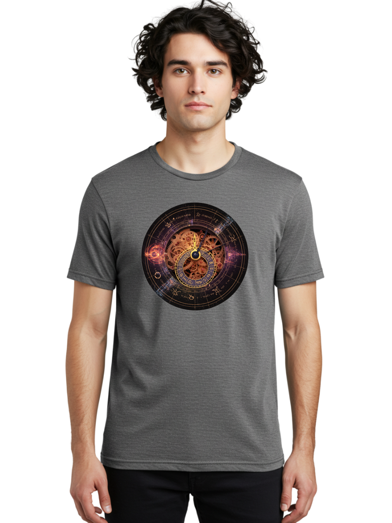 Astrological-Clock Men'S Graphic Tee, 100% Cotton, Comfortable Casual Summer Wear, Machine Washable, Vintage Camera, Old Camera, Antique Camera, Black Camera, Classic Photography, Photography Equipment, Nostalgic Device, Film Camera, Bag151