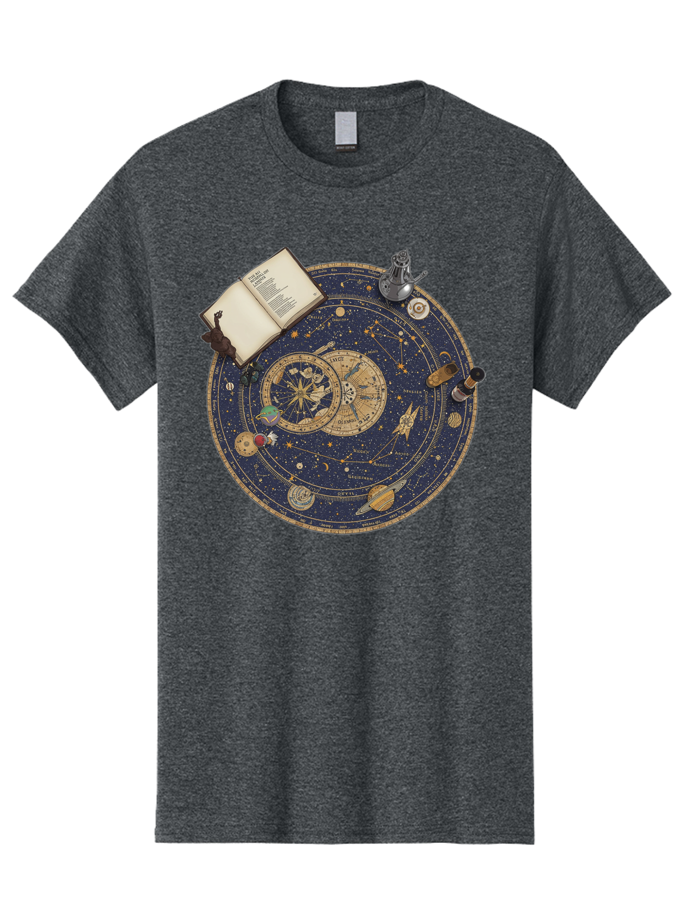 Astronomy-Wheel Men'S Graphic Tee, 100% Cotton, Comfortable Casual Summer Wear, Machine Washable, Vintage Camera, Old Camera, Antique Camera, Black Camera, Classic Photography, Photography Equipment, Nostalgic Device, Film Camera, Camera Art Bag153