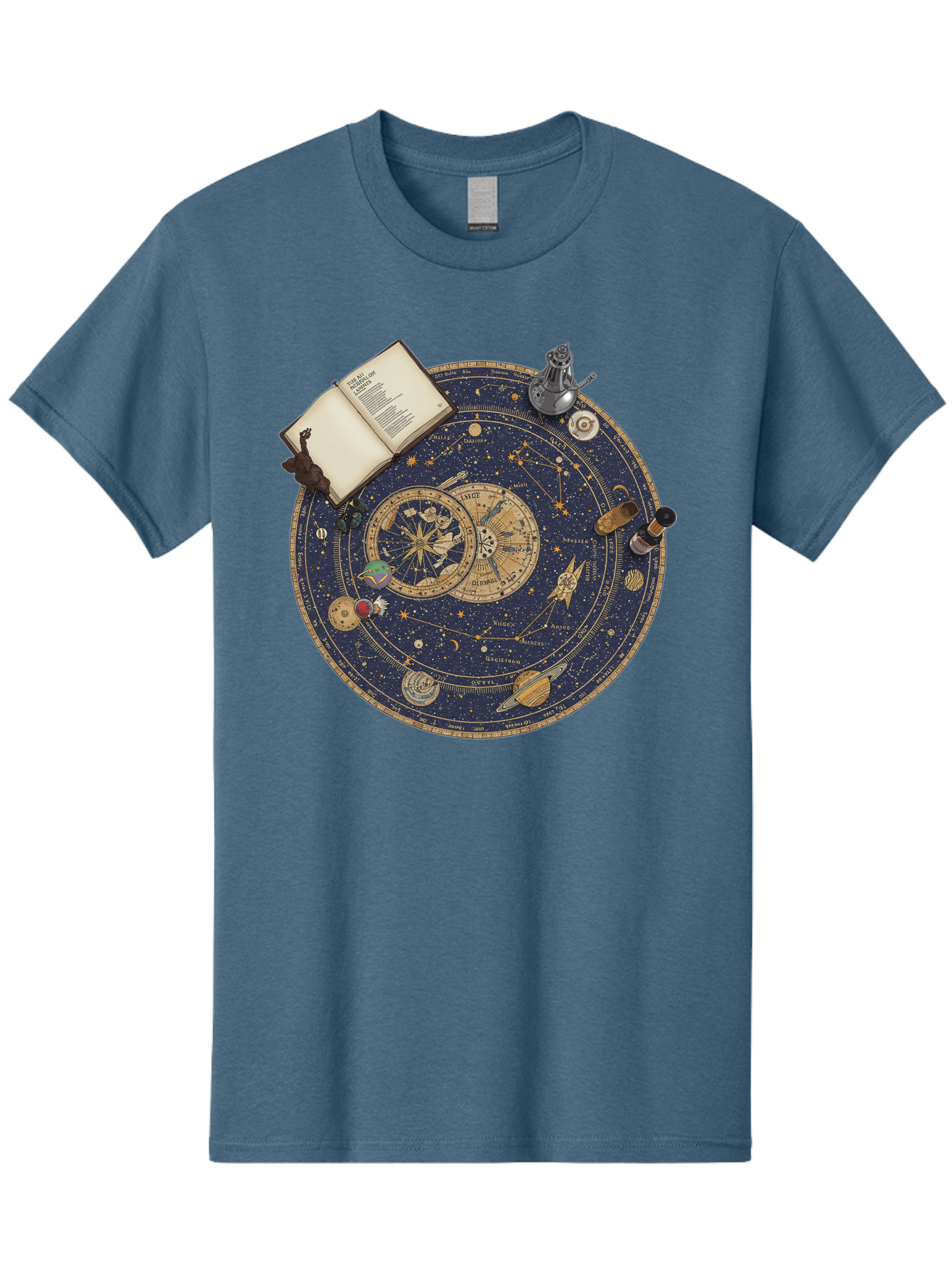 Astronomy-Wheel Men'S Graphic Tee, 100% Cotton, Comfortable Casual Summer Wear, Machine Washable, Vintage Camera, Old Camera, Antique Camera, Black Camera, Classic Photography, Photography Equipment, Nostalgic Device, Film Camera, Camera Art Bag153