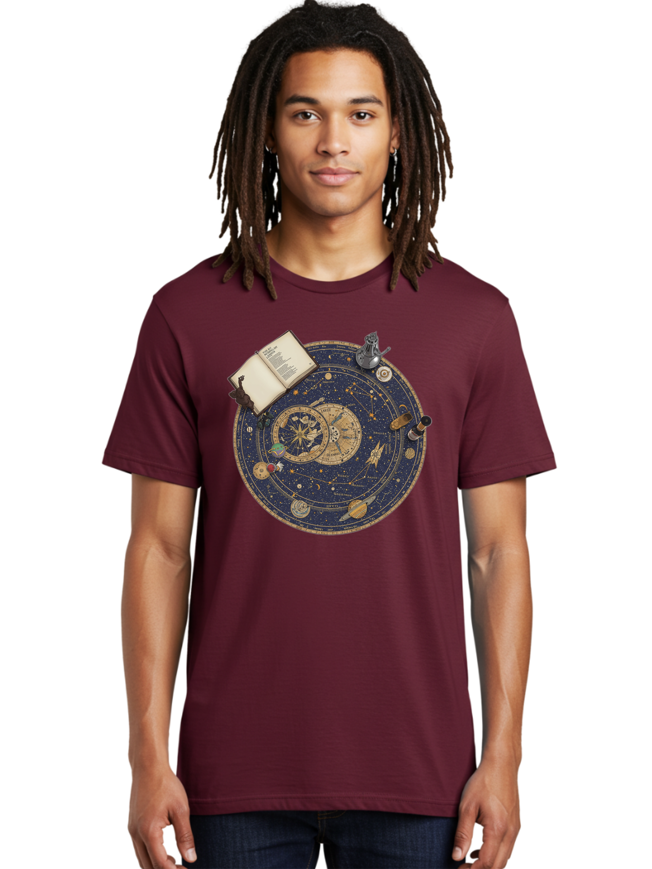 Astronomy-Wheel Men'S Graphic Tee, 100% Cotton, Comfortable Casual Summer Wear, Machine Washable, Vintage Camera, Old Camera, Antique Camera, Black Camera, Classic Photography, Photography Equipment, Nostalgic Device, Film Camera, Camera Art Bag153