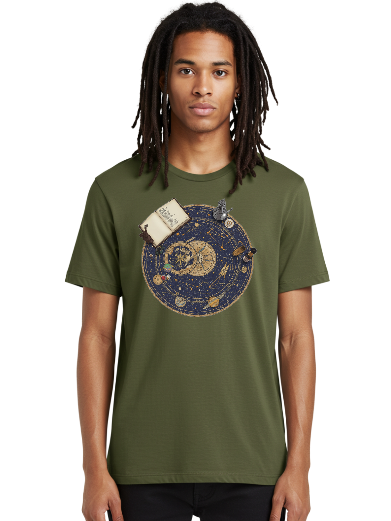 Astronomy-Wheel Men'S Graphic Tee, 100% Cotton, Comfortable Casual Summer Wear, Machine Washable, Vintage Camera, Old Camera, Antique Camera, Black Camera, Classic Photography, Photography Equipment, Nostalgic Device, Film Camera, Camera Art Bag153