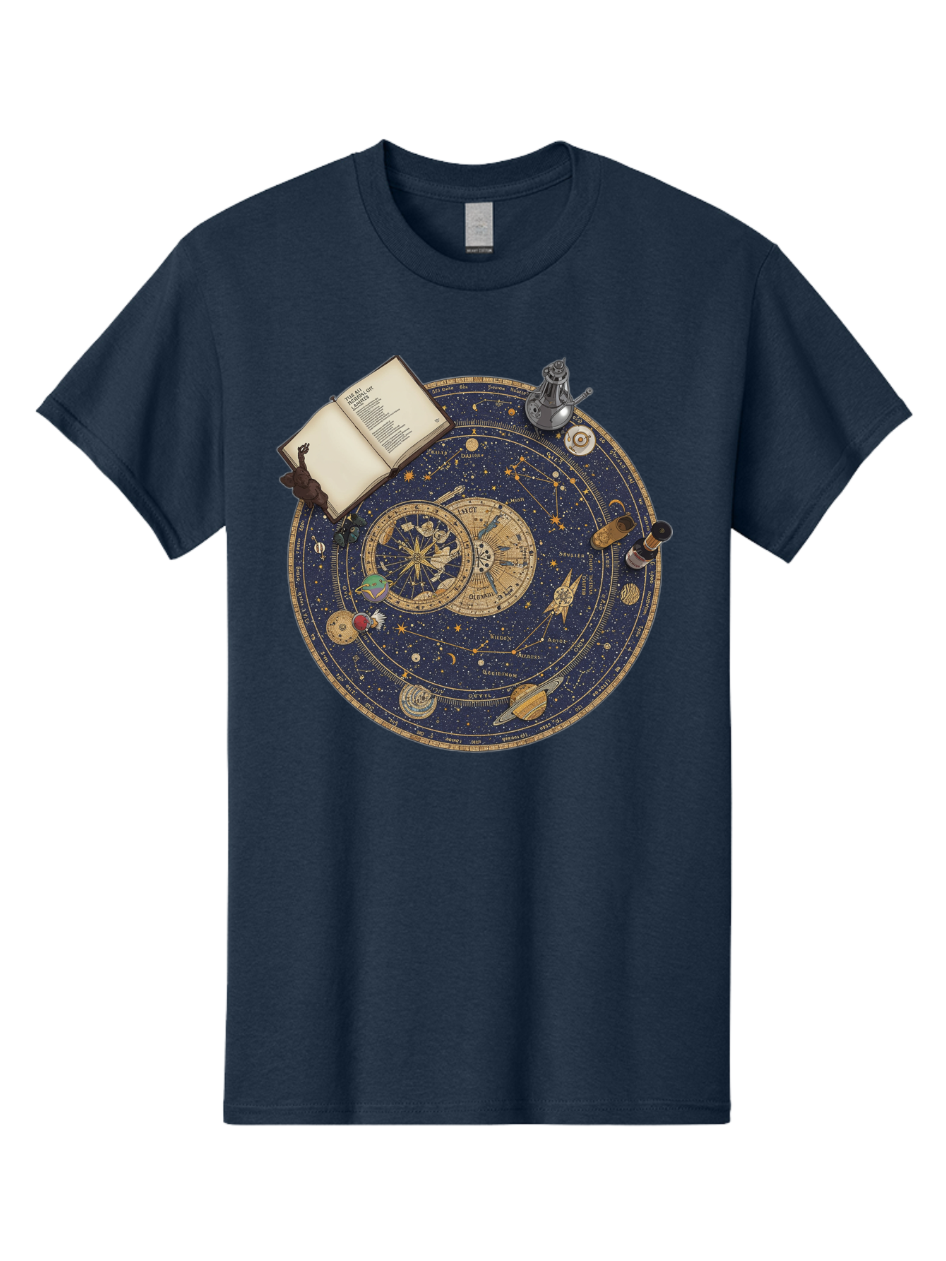 Astronomy-Wheel Men'S Graphic Tee, 100% Cotton, Comfortable Casual Summer Wear, Machine Washable, Vintage Camera, Old Camera, Antique Camera, Black Camera, Classic Photography, Photography Equipment, Nostalgic Device, Film Camera, Camera Art Bag153