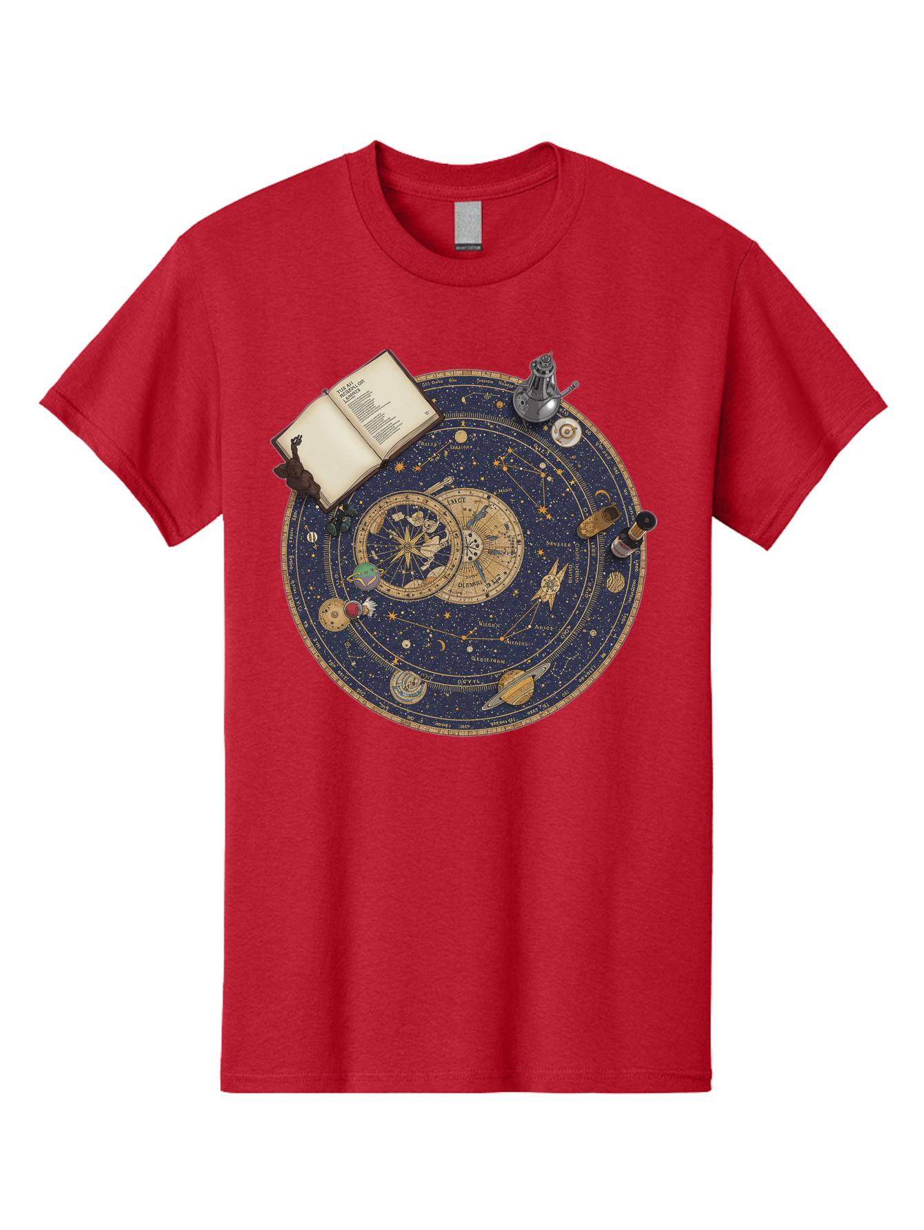 Astronomy-Wheel Men'S Graphic Tee, 100% Cotton, Comfortable Casual Summer Wear, Machine Washable, Vintage Camera, Old Camera, Antique Camera, Black Camera, Classic Photography, Photography Equipment, Nostalgic Device, Film Camera, Camera Art Bag153