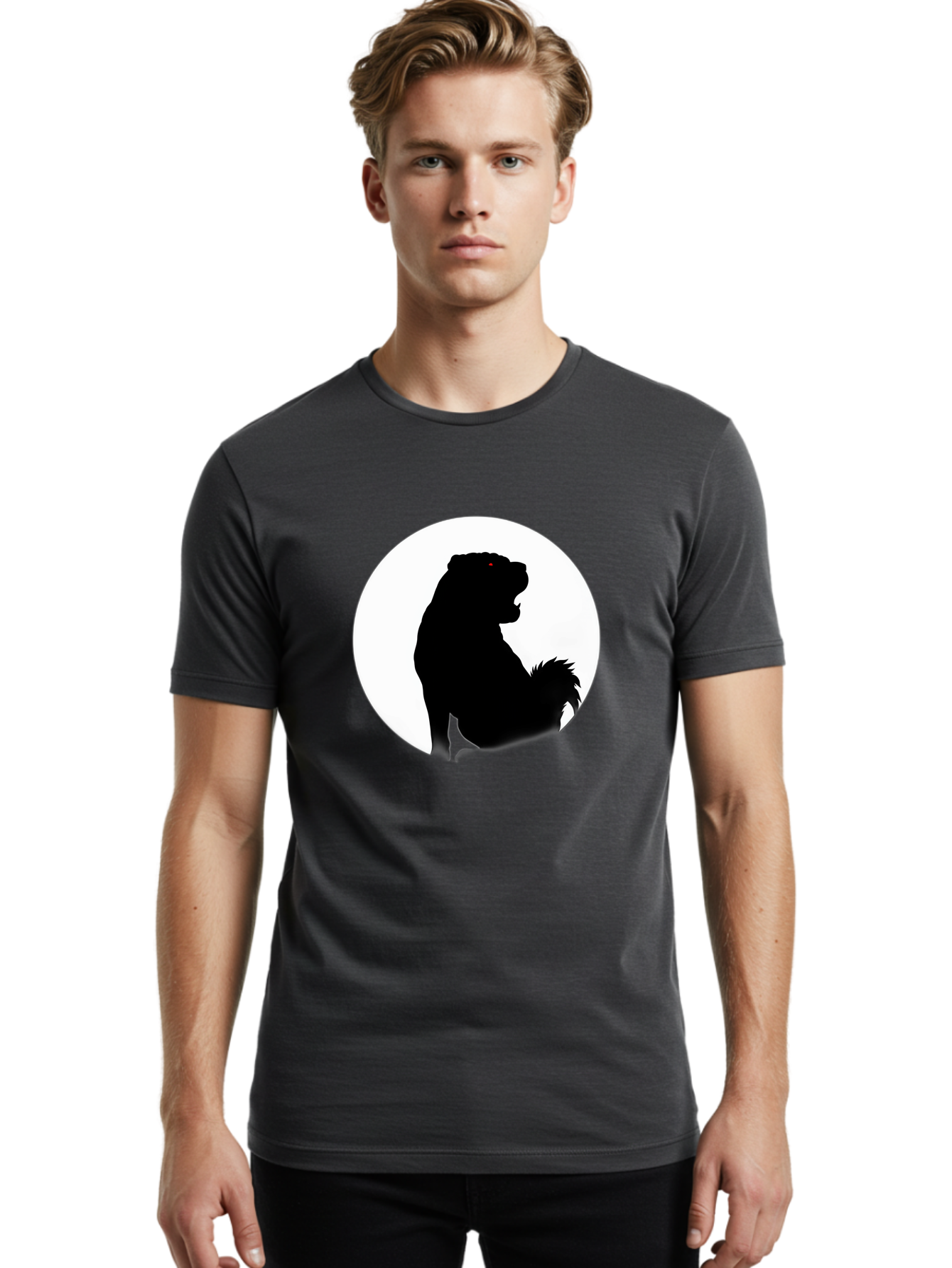 Bear-Silhouette Men'S Graphic Tee, 100% Cotton, Comfortable Casual Summer Wear, Machine Washable, Vintage Camera, Old Camera, Antique Camera, Black Camera, Classic Photography, Photography Equipment, Nostalgic Device, Film Camera, Camera Art Bag167