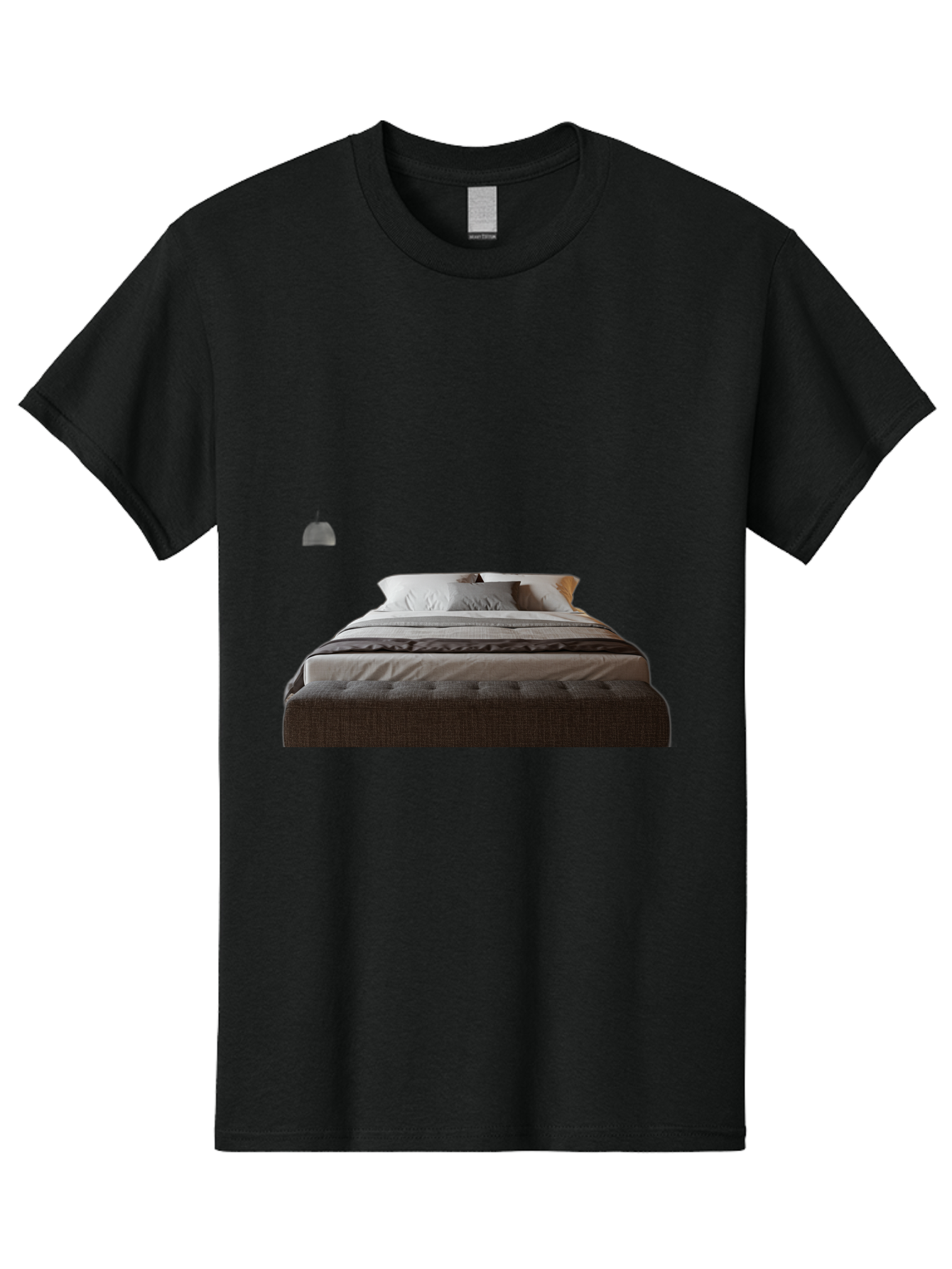 Bed-With-White-Pillows Men'S Graphic Tee, 100% Cotton, Comfortable Casual Summer Wear, Machine Washable, Vintage Camera, Old Camera, Antique Camera, Black Camera, Classic Photography, Photography Equipment, Nostalgic Device, Film Camera, Bag168
