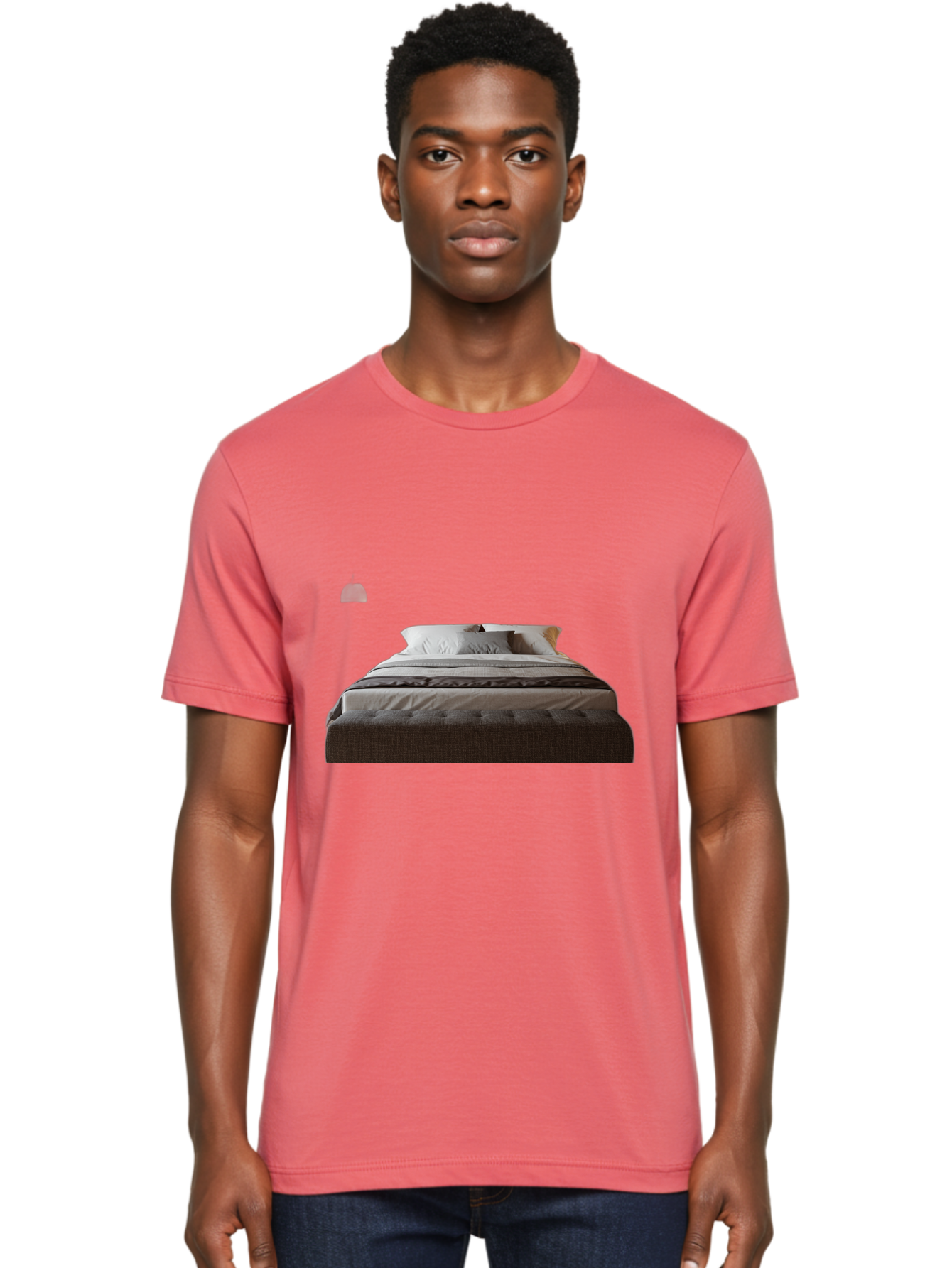 Bed-With-White-Pillows Men'S Graphic Tee, 100% Cotton, Comfortable Casual Summer Wear, Machine Washable, Vintage Camera, Old Camera, Antique Camera, Black Camera, Classic Photography, Photography Equipment, Nostalgic Device, Film Camera, Bag168