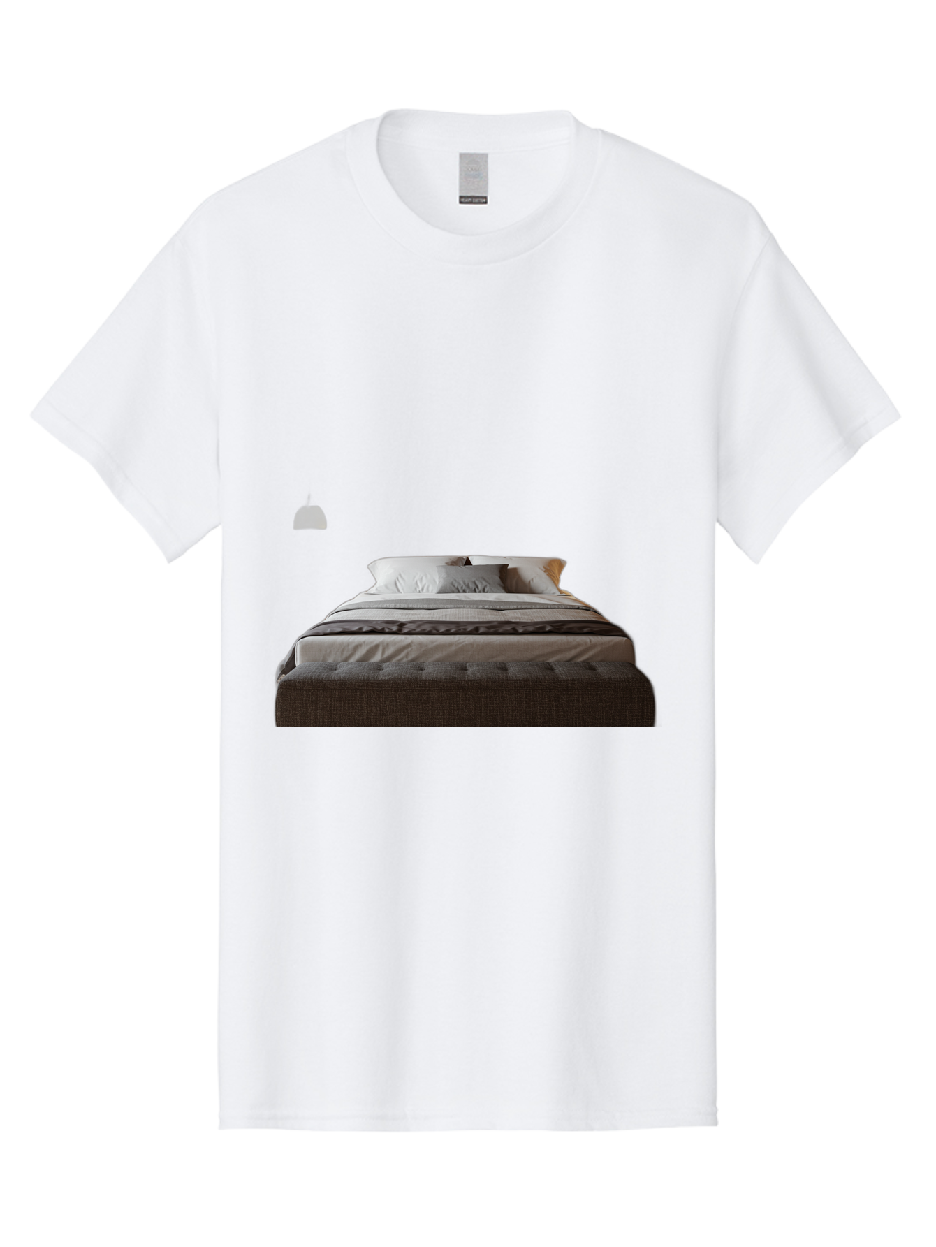 Bed-With-White-Pillows Men'S Graphic Tee, 100% Cotton, Comfortable Casual Summer Wear, Machine Washable, Vintage Camera, Old Camera, Antique Camera, Black Camera, Classic Photography, Photography Equipment, Nostalgic Device, Film Camera, Bag168