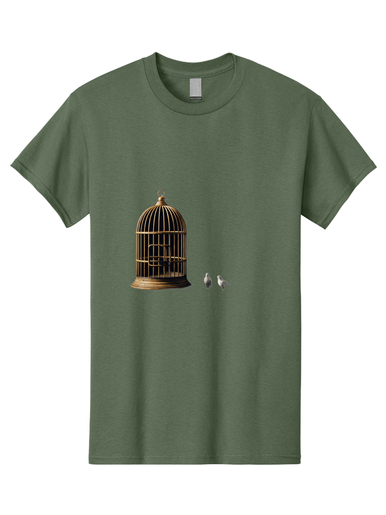 Bird-Cage-And-Birds Men'S Graphic Tee, 100% Cotton, Comfortable Casual Summer Wear, Machine Washable, Vintage Camera, Old Camera, Antique Camera, Black Camera, Classic Photography, Photography Equipment, Nostalgic Device, Film Camera, Bag172