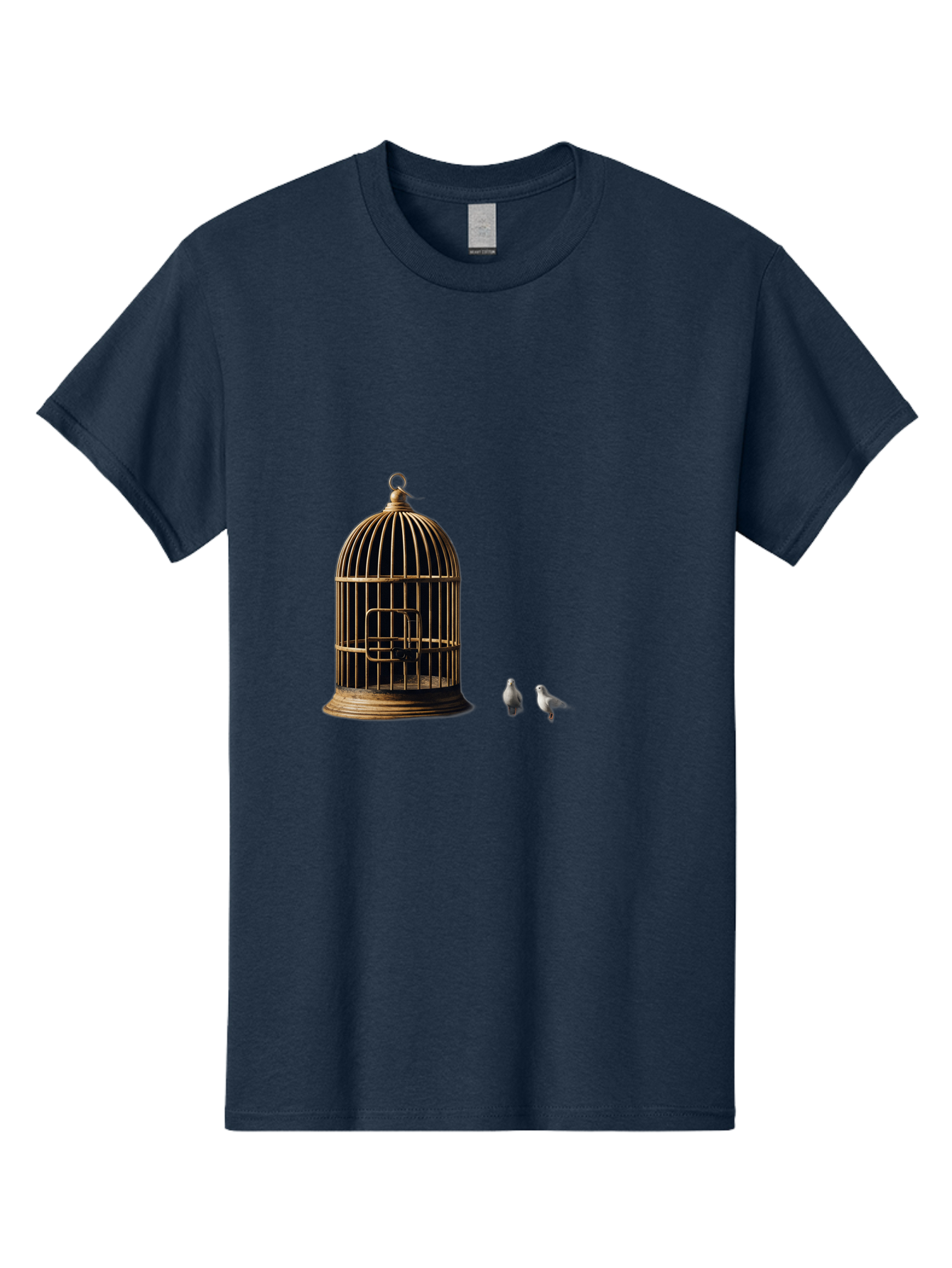 Bird-Cage-And-Birds Men'S Graphic Tee, 100% Cotton, Comfortable Casual Summer Wear, Machine Washable, Vintage Camera, Old Camera, Antique Camera, Black Camera, Classic Photography, Photography Equipment, Nostalgic Device, Film Camera, Bag172