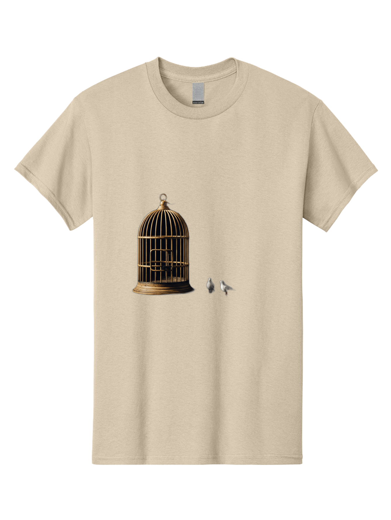 Bird-Cage-And-Birds Men'S Graphic Tee, 100% Cotton, Comfortable Casual Summer Wear, Machine Washable, Vintage Camera, Old Camera, Antique Camera, Black Camera, Classic Photography, Photography Equipment, Nostalgic Device, Film Camera, Bag172