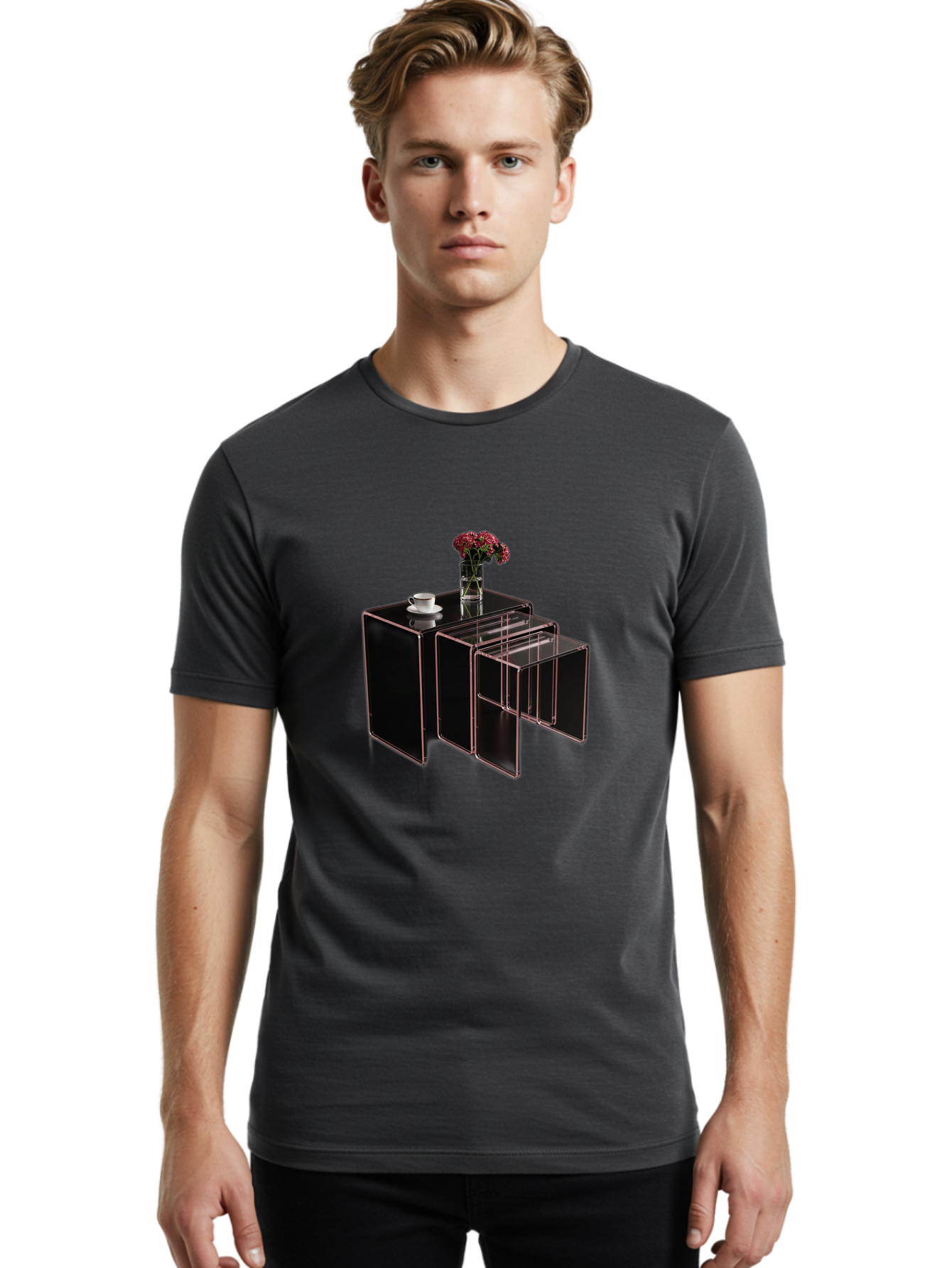Black-Cabinet-With-Drawer Men'S Graphic Tee, 100% Cotton, Comfortable Casual Summer Wear, Machine Washable, Vintage Camera, Old Camera, Antique Camera, Black Camera, Classic Photography, Photography Equipment, Nostalgic Device, Film Camera, Bag179