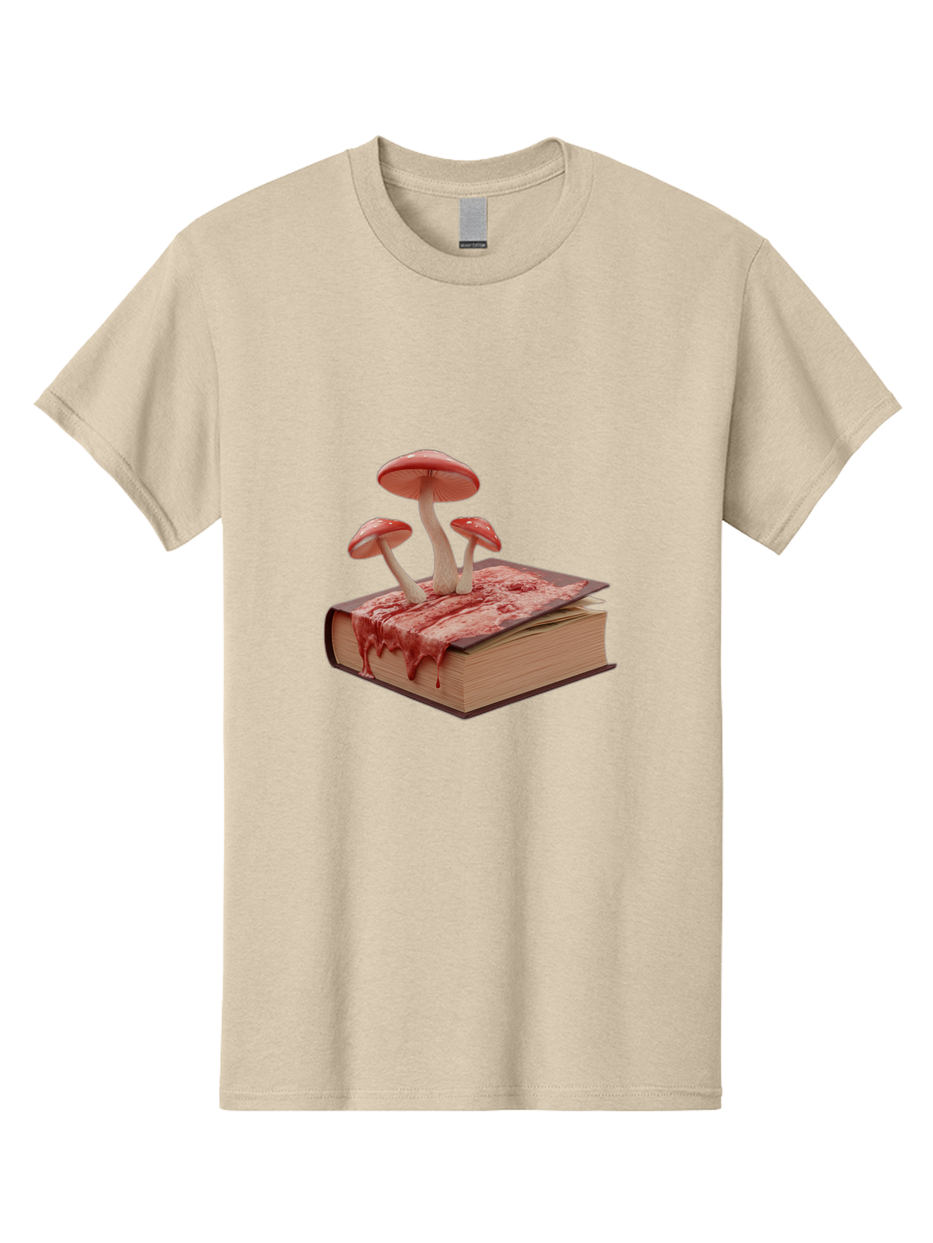 Bloody-Book-With-Mushrooms Men'S Graphic Tee, 100% Cotton, Comfortable Casual Summer Wear, Machine Washable, Vintage Camera, Old Camera, Antique Camera, Black Camera, Classic Photography, Photography Equipment, Nostalgic Device, Film Camera, Bag183