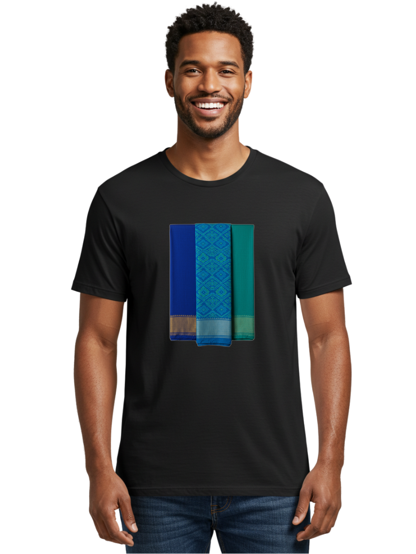 Blue-And-Teal-Sarees Men'S Graphic Tee, 100% Cotton, Comfortable Casual Summer Wear, Machine Washable, Vintage Camera, Old Camera, Antique Camera, Black Camera, Classic Photography, Photography Equipment, Nostalgic Device, Film Camera, Bag184