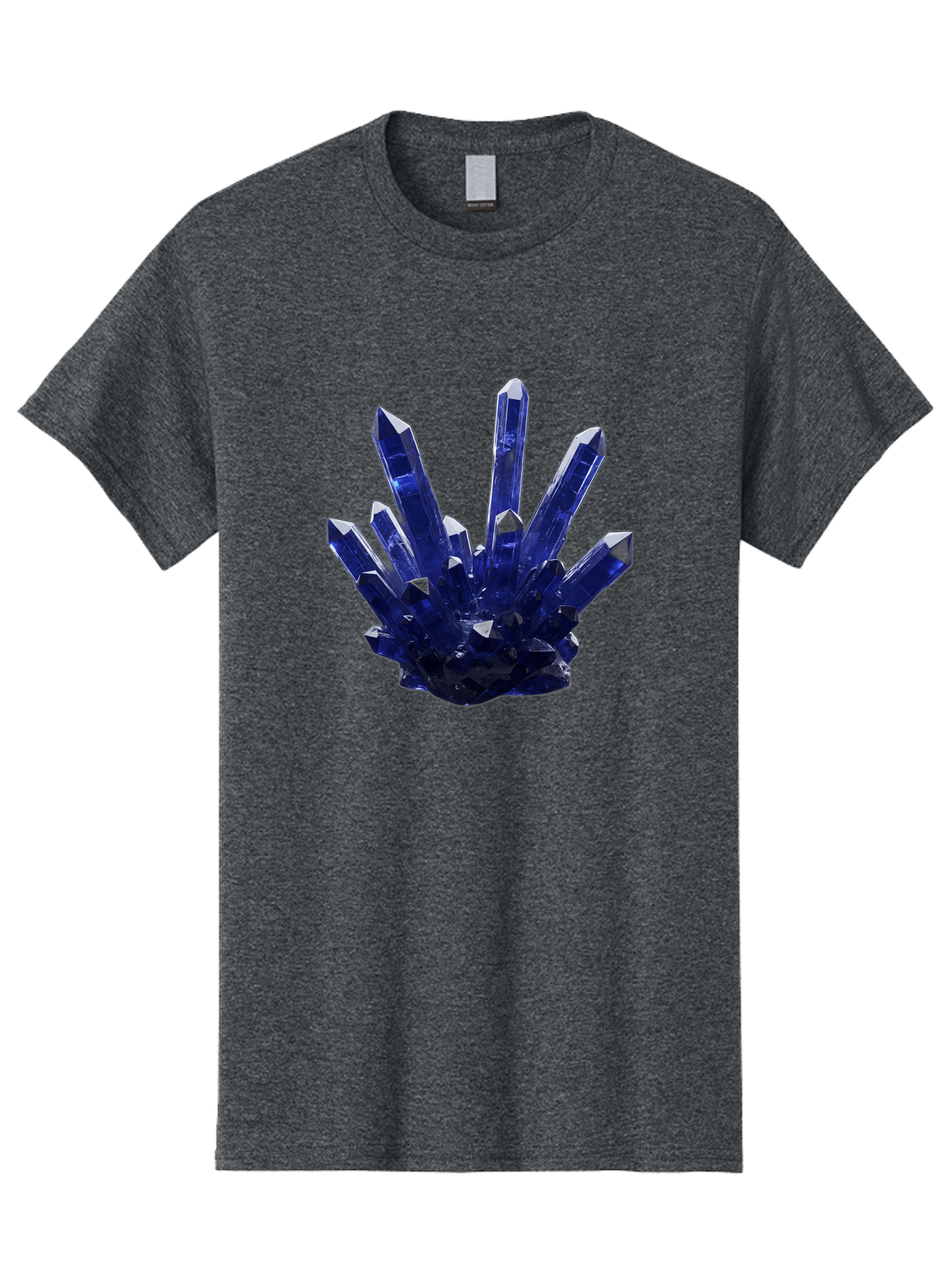 Blue-Crystal-Cluster Men'S Graphic Tee, 100% Cotton, Comfortable Casual Summer Wear, Machine Washable, Vintage Camera, Old Camera, Antique Camera, Black Camera, Classic Photography, Photography Equipment, Nostalgic Device, Film Camera, Bag189