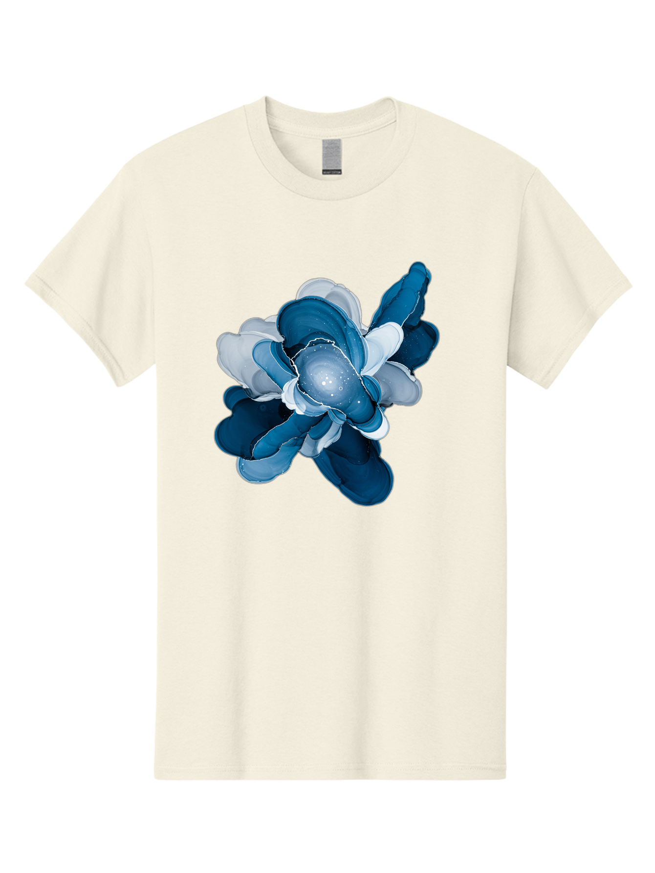Blue-Digital-Flower Men'S Graphic Tee, 100% Cotton, Comfortable Casual Summer Wear, Machine Washable, Vintage Camera, Old Camera, Antique Camera, Black Camera, Classic Photography, Photography Equipment, Nostalgic Device, Film Camera, Bag191