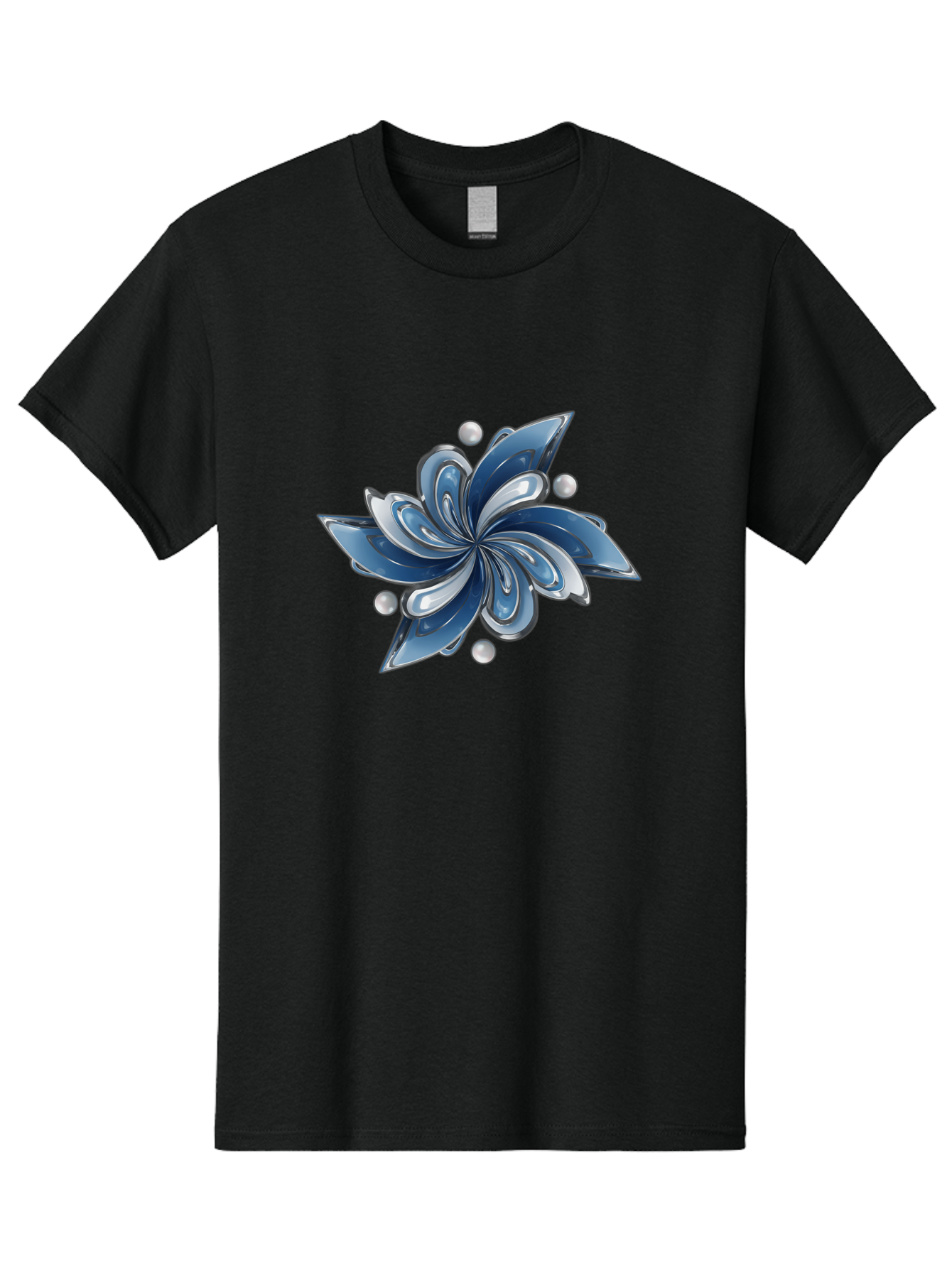 Blue-Flower Men'S Graphic Tee, 100% Cotton, Comfortable Casual Summer Wear, Machine Washable, Vintage Camera, Old Camera, Antique Camera, Black Camera, Classic Photography, Photography Equipment, Nostalgic Device, Film Camera, Camera Art Bag193