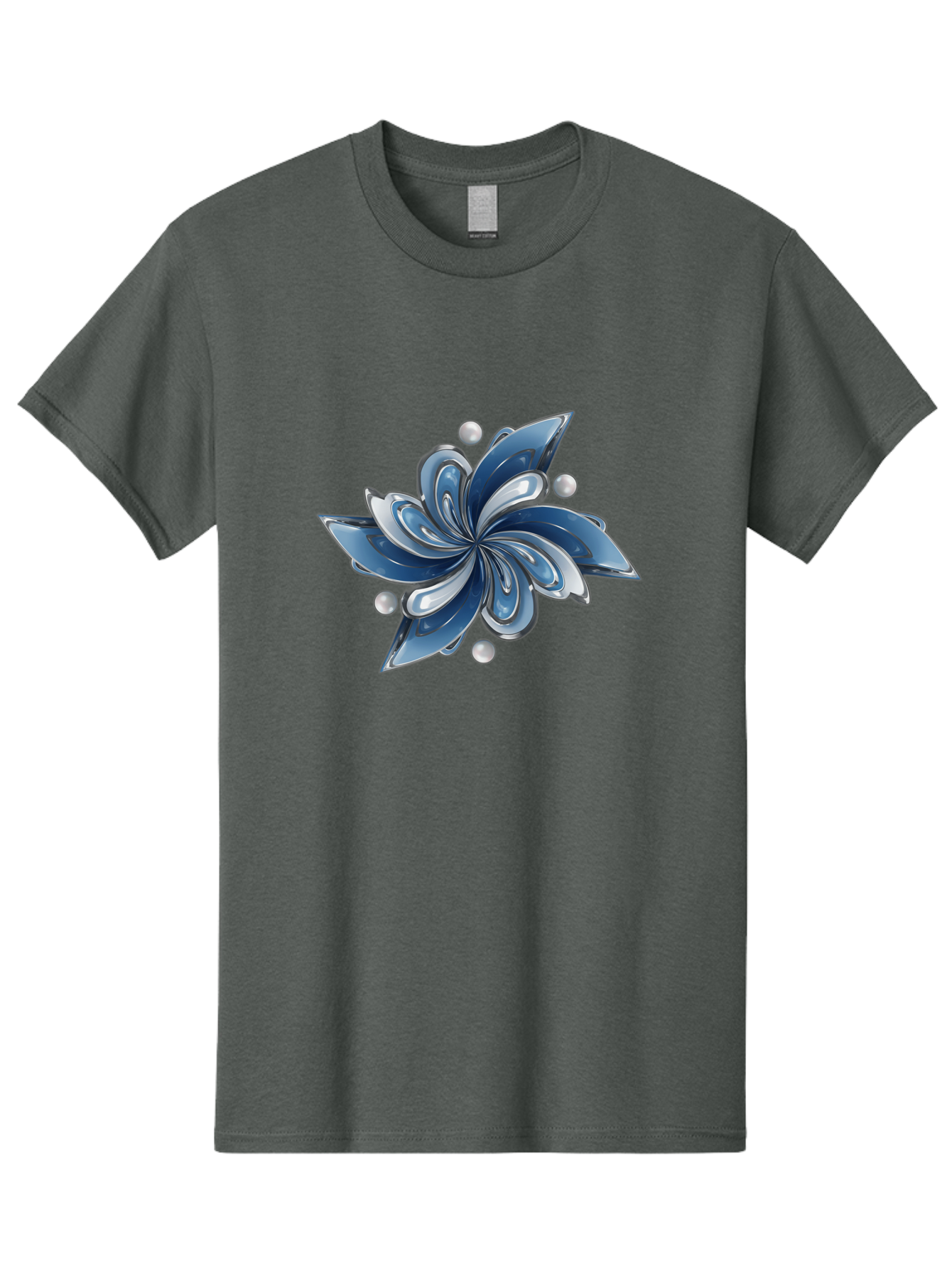 Blue-Flower Men'S Graphic Tee, 100% Cotton, Comfortable Casual Summer Wear, Machine Washable, Vintage Camera, Old Camera, Antique Camera, Black Camera, Classic Photography, Photography Equipment, Nostalgic Device, Film Camera, Camera Art Bag193