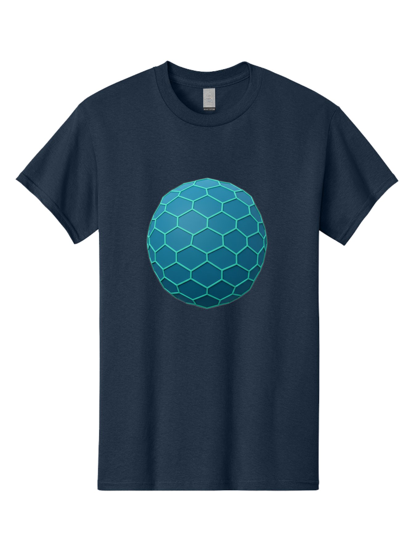 Blue-Hexagonal-Sphere Men'S Graphic Tee, 100% Cotton, Comfortable Casual Summer Wear, Machine Washable, Vintage Camera, Old Camera, Antique Camera, Black Camera, Classic Photography, Photography Equipment, Nostalgic Device, Film Camera, Bag194