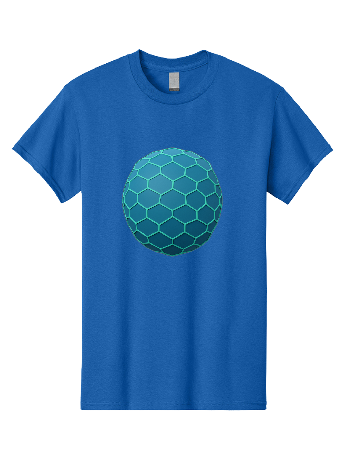 Blue-Hexagonal-Sphere Men'S Graphic Tee, 100% Cotton, Comfortable Casual Summer Wear, Machine Washable, Vintage Camera, Old Camera, Antique Camera, Black Camera, Classic Photography, Photography Equipment, Nostalgic Device, Film Camera, Bag194