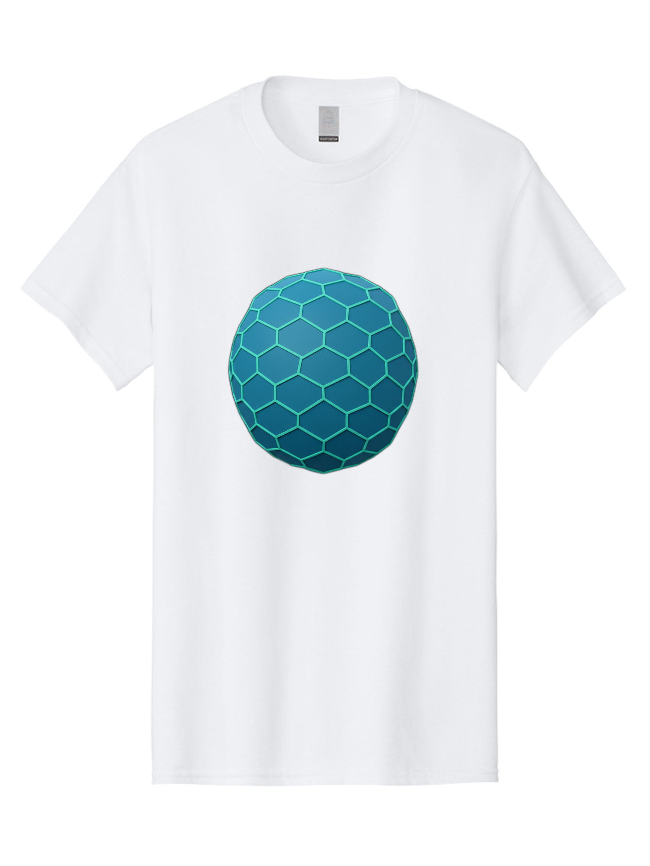 Blue-Hexagonal-Sphere Men'S Graphic Tee, 100% Cotton, Comfortable Casual Summer Wear, Machine Washable, Vintage Camera, Old Camera, Antique Camera, Black Camera, Classic Photography, Photography Equipment, Nostalgic Device, Film Camera, Bag194