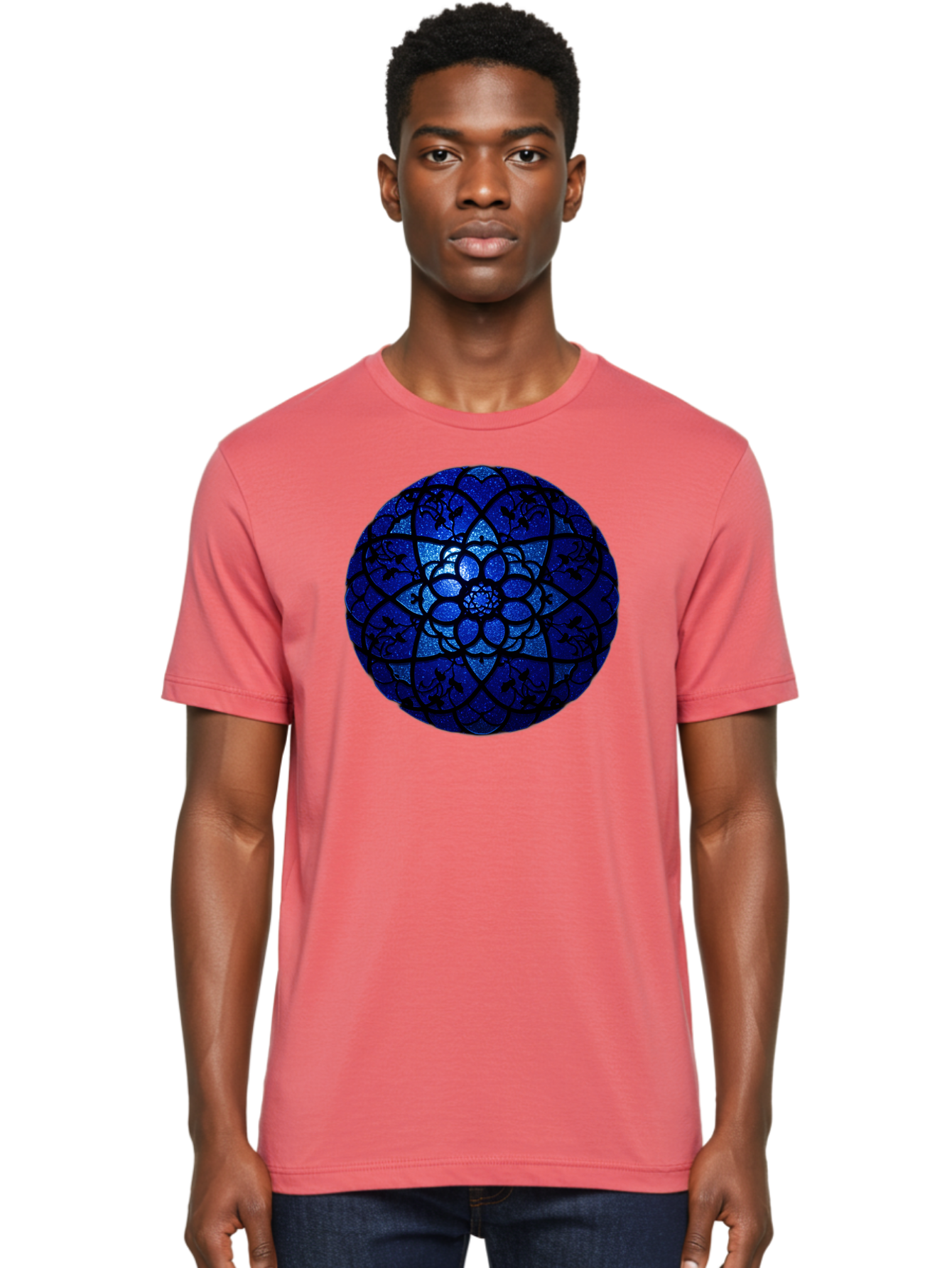 Blue-Lotus-Mandala Men'S Graphic Tee, 100% Cotton, Comfortable Casual Summer Wear, Machine Washable, Vintage Camera, Old Camera, Antique Camera, Black Camera, Classic Photography, Photography Equipment, Nostalgic Device, Film Camera, Bag196