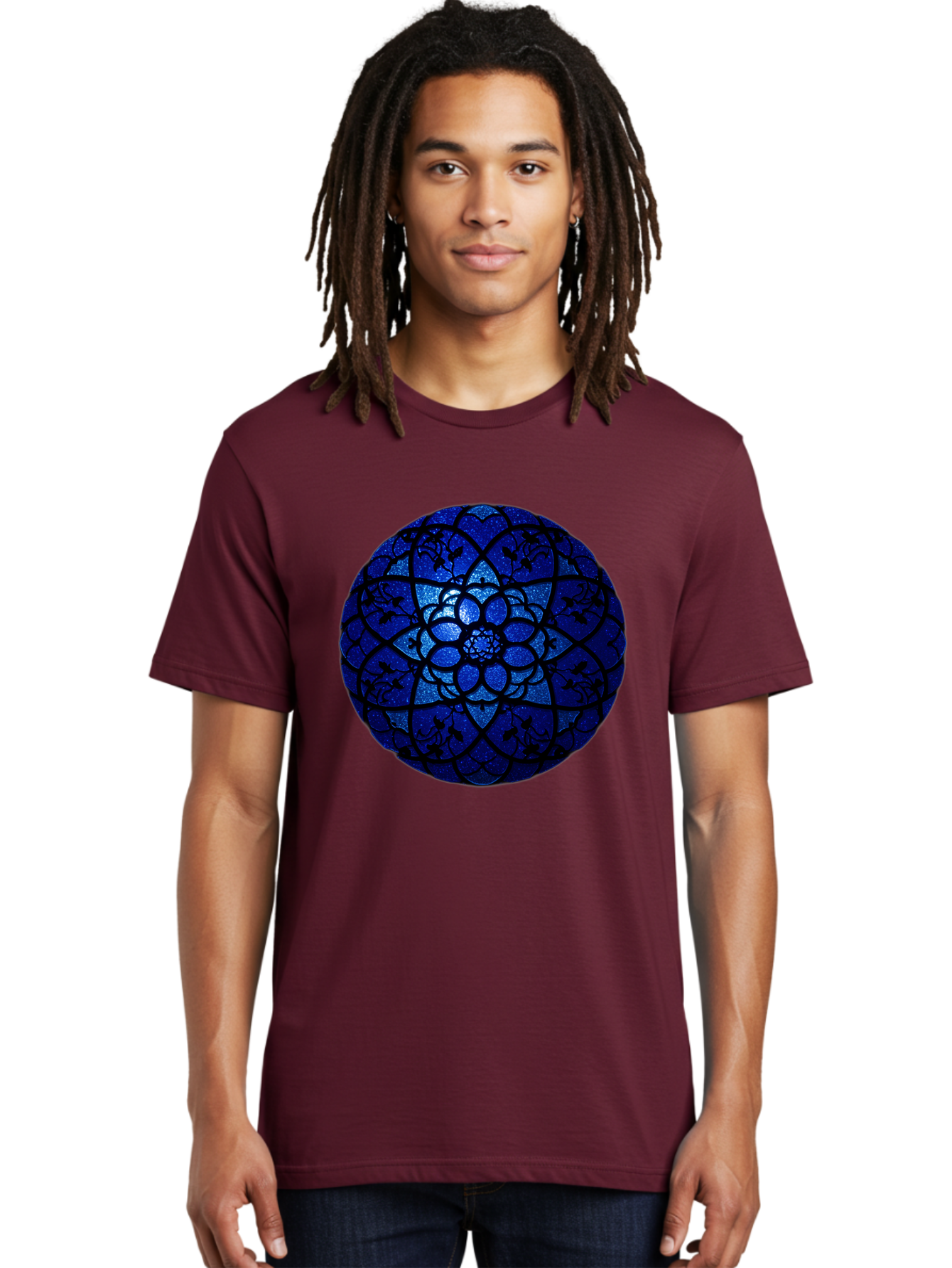 Blue-Lotus-Mandala Men'S Graphic Tee, 100% Cotton, Comfortable Casual Summer Wear, Machine Washable, Vintage Camera, Old Camera, Antique Camera, Black Camera, Classic Photography, Photography Equipment, Nostalgic Device, Film Camera, Bag196