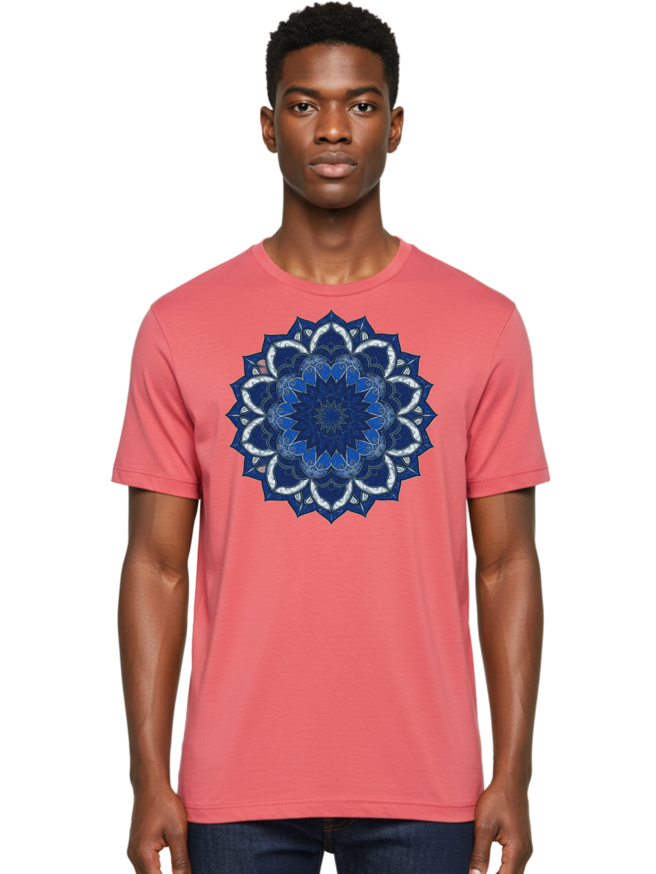Blue-Mandala Men'S Graphic Tee, 100% Cotton, Comfortable Casual Summer Wear, Machine Washable, Vintage Camera, Old Camera, Antique Camera, Black Camera, Classic Photography, Photography Equipment, Nostalgic Device, Film Camera, Camera Art Bag197