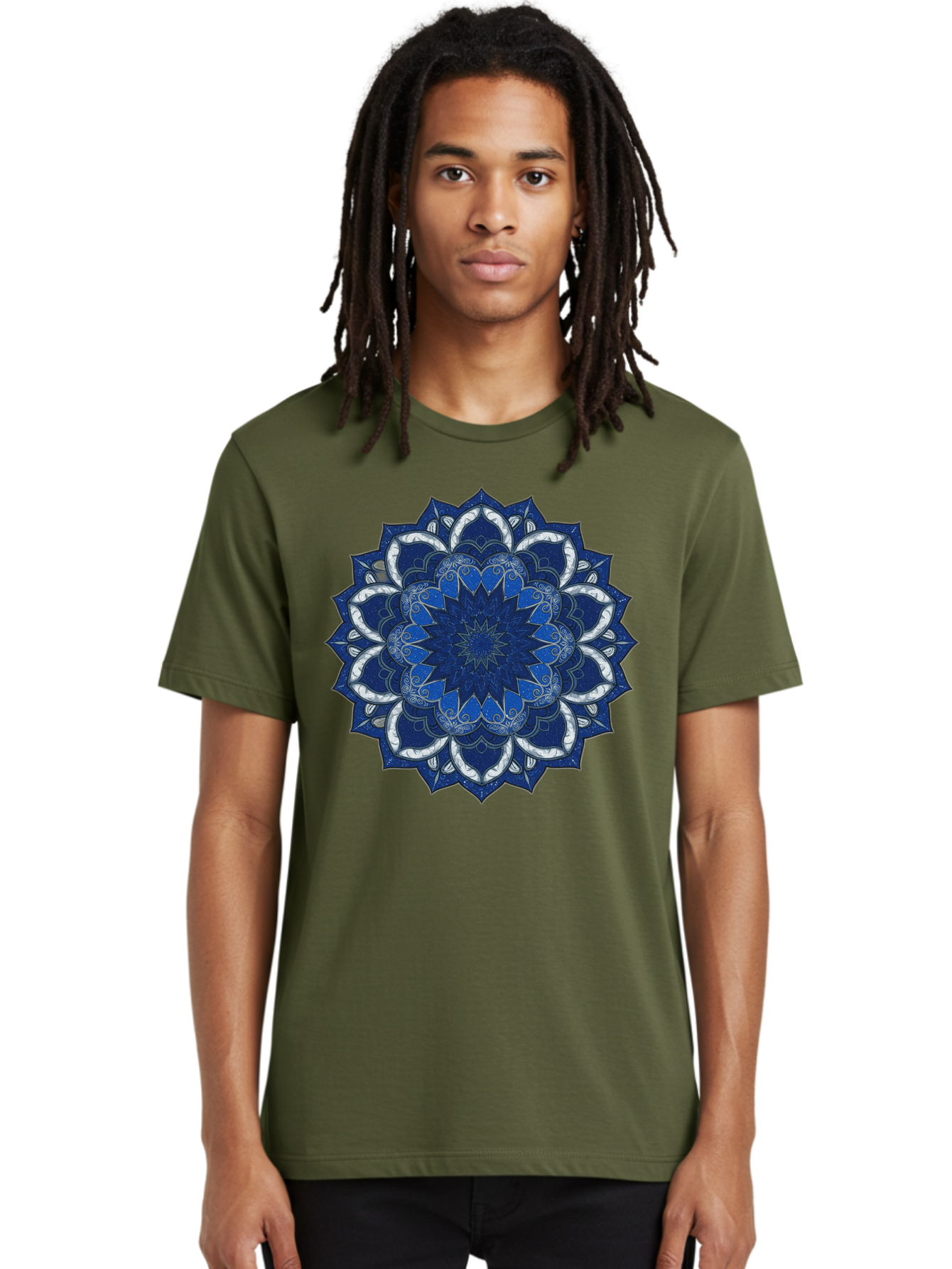 Blue-Mandala Men'S Graphic Tee, 100% Cotton, Comfortable Casual Summer Wear, Machine Washable, Vintage Camera, Old Camera, Antique Camera, Black Camera, Classic Photography, Photography Equipment, Nostalgic Device, Film Camera, Camera Art Bag197