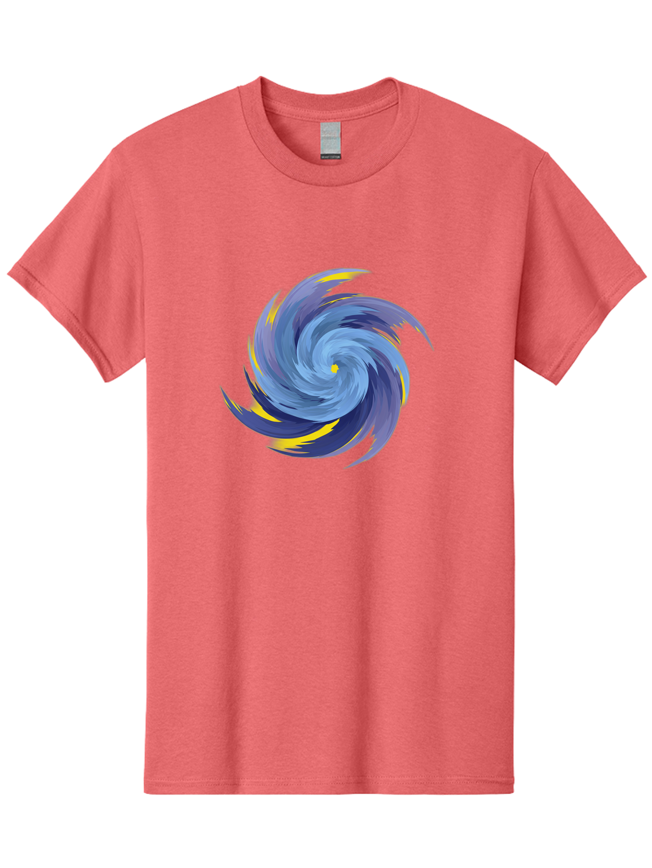 Blue-Spiral-Swirl Men'S Graphic Tee, 100% Cotton, Comfortable Casual Summer Wear, Machine Washable, Vintage Camera, Old Camera, Antique Camera, Black Camera, Classic Photography, Photography Equipment, Nostalgic Device, Film Camera, Camera Art Bag204