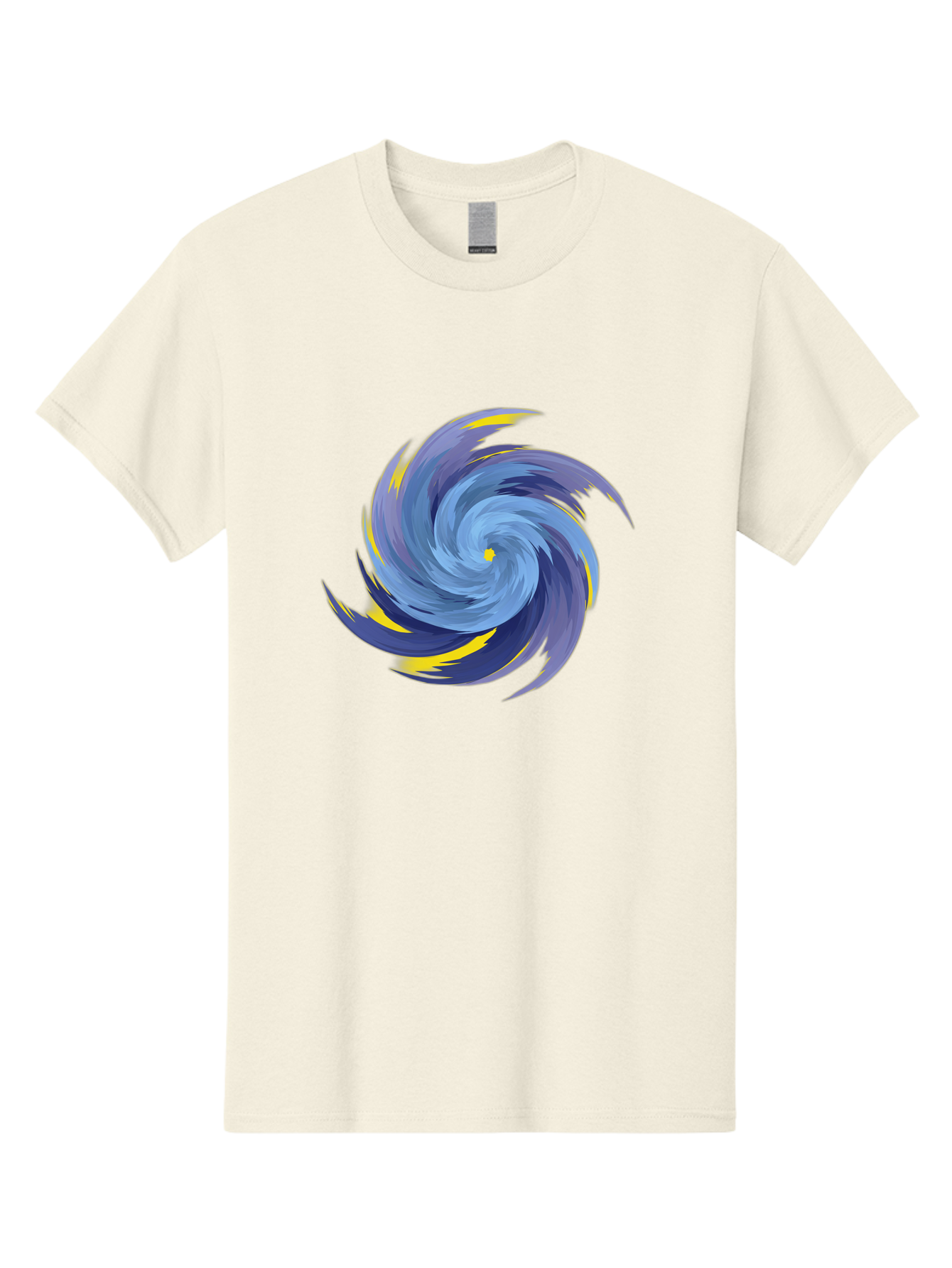 Blue-Spiral-Swirl Men'S Graphic Tee, 100% Cotton, Comfortable Casual Summer Wear, Machine Washable, Vintage Camera, Old Camera, Antique Camera, Black Camera, Classic Photography, Photography Equipment, Nostalgic Device, Film Camera, Camera Art Bag204