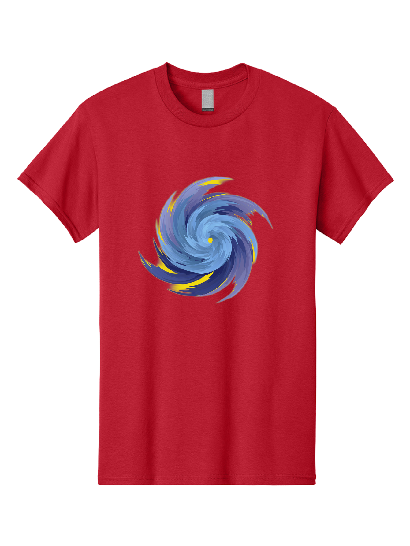 Blue-Spiral-Swirl Men'S Graphic Tee, 100% Cotton, Comfortable Casual Summer Wear, Machine Washable, Vintage Camera, Old Camera, Antique Camera, Black Camera, Classic Photography, Photography Equipment, Nostalgic Device, Film Camera, Camera Art Bag204