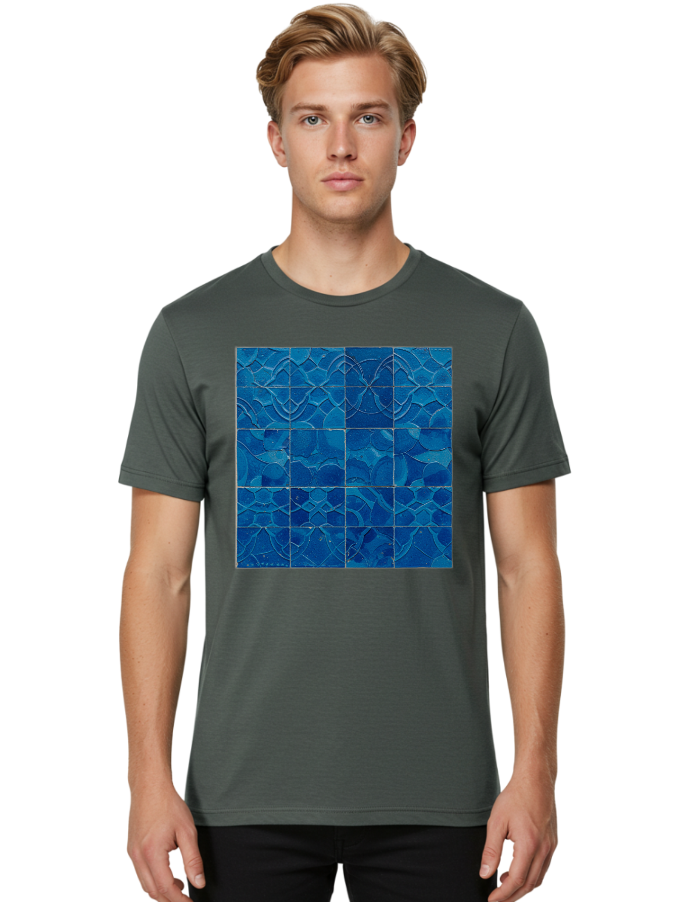 Blue-Tiles Men'S Graphic Tee, 100% Cotton, Comfortable Casual Summer Wear, Machine Washable, Vintage Camera, Old Camera, Antique Camera, Black Camera, Classic Photography, Photography Equipment, Nostalgic Device, Film Camera, Camera Art Bag206