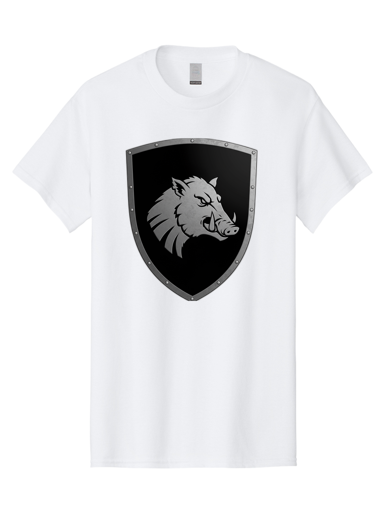 Boar-Head-Shield Men'S Graphic Tee, 100% Cotton, Comfortable Casual Summer Wear, Machine Washable, Vintage Camera, Old Camera, Antique Camera, Black Camera, Classic Photography, Photography Equipment, Nostalgic Device, Film Camera, Camera Art Bag210