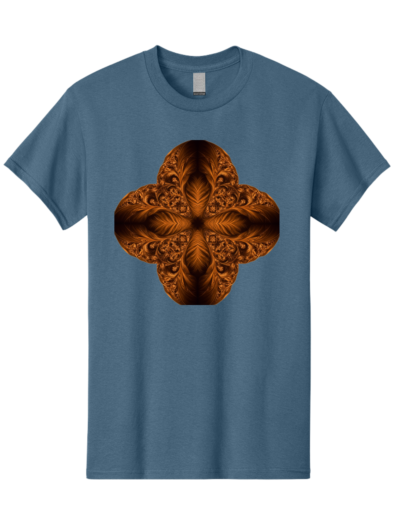 Brown-Fractal-Design Men'S Graphic Tee, 100% Cotton, Comfortable Casual Summer Wear, Machine Washable, Vintage Camera, Old Camera, Antique Camera, Black Camera, Classic Photography, Photography Equipment, Nostalgic Device, Film Camera, Bag216