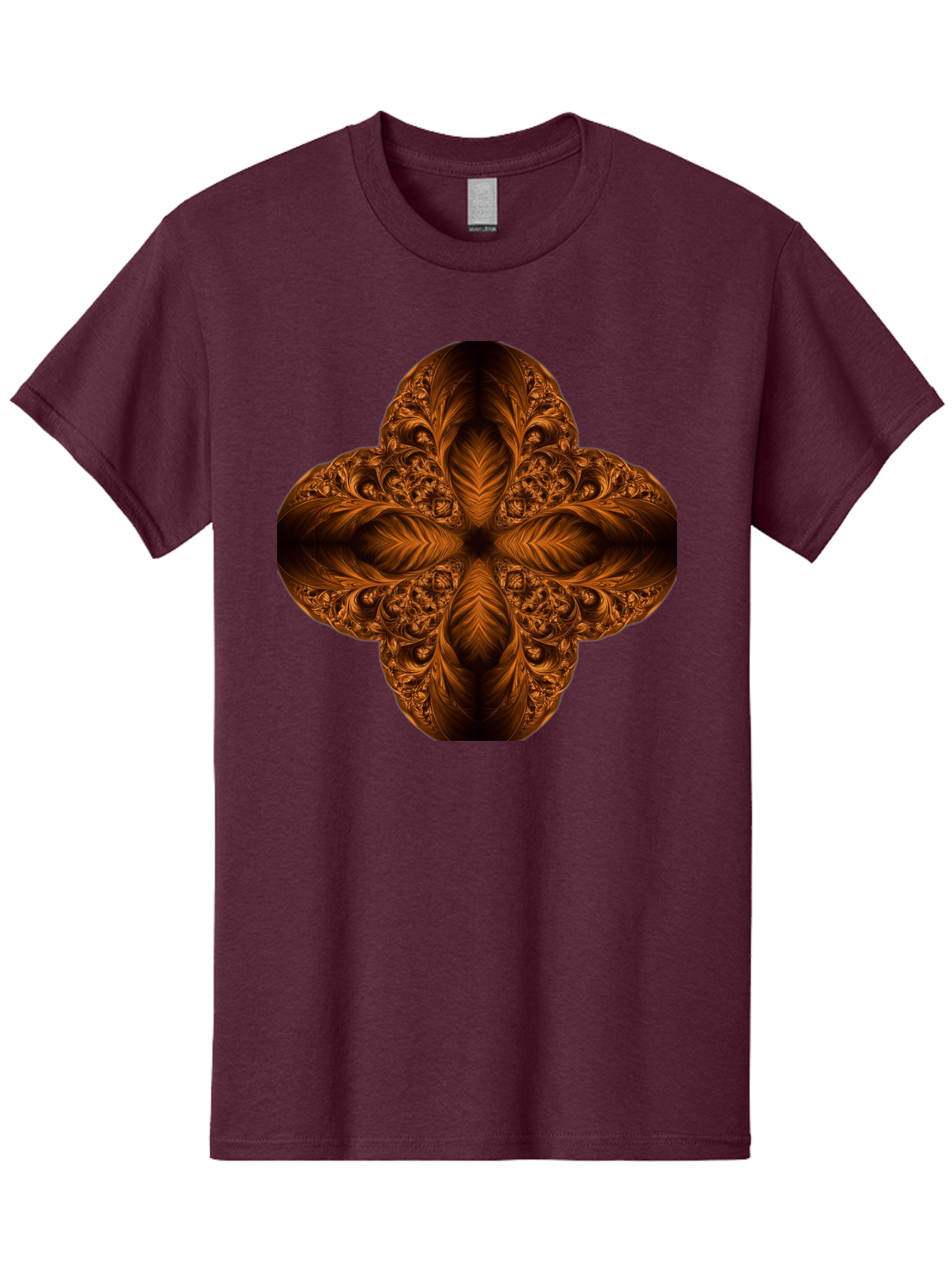 Brown-Fractal-Design Men'S Graphic Tee, 100% Cotton, Comfortable Casual Summer Wear, Machine Washable, Vintage Camera, Old Camera, Antique Camera, Black Camera, Classic Photography, Photography Equipment, Nostalgic Device, Film Camera, Bag216