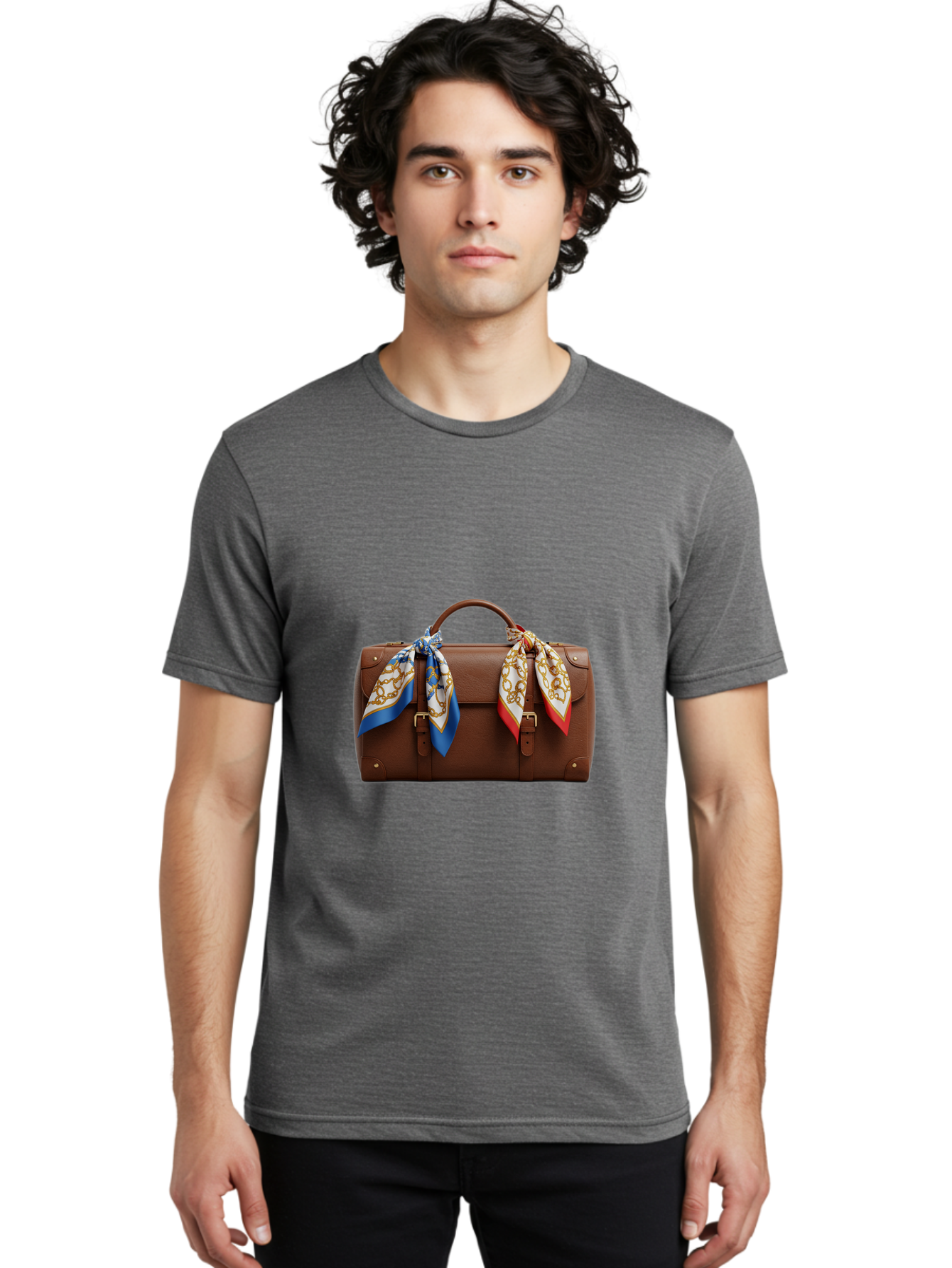 Brown-Leather-Handbag Men'S Graphic Tee, 100% Cotton, Comfortable Casual Summer Wear, Machine Washable, Vintage Camera, Old Camera, Antique Camera, Black Camera, Classic Photography, Photography Equipment, Nostalgic Device, Film Camera, Bag218