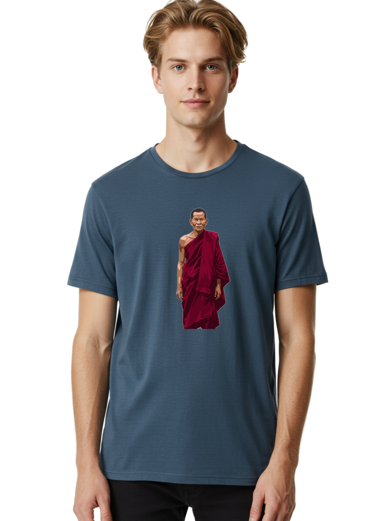 Buddhist-Monk-1 Men'S Graphic Tee, 100% Cotton, Comfortable Casual Summer Wear, Machine Washable, Vintage Camera, Old Camera, Antique Camera, Black Camera, Classic Photography, Photography Equipment, Nostalgic Device, Film Camera, Camera Art Bag224