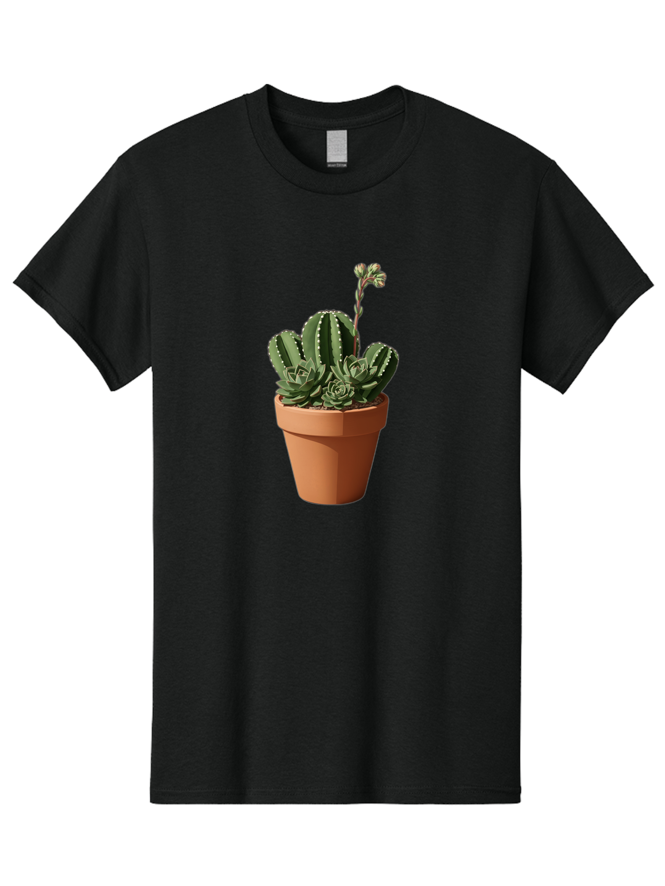 Cactus-In-Terracotta-Pot Men'S Graphic Tee, 100% Cotton, Comfortable Casual Summer Wear, Machine Washable, Vintage Camera, Old Camera, Antique Camera, Black Camera, Classic Photography, Photography Equipment, Nostalgic Device, Film Camera, Bag237