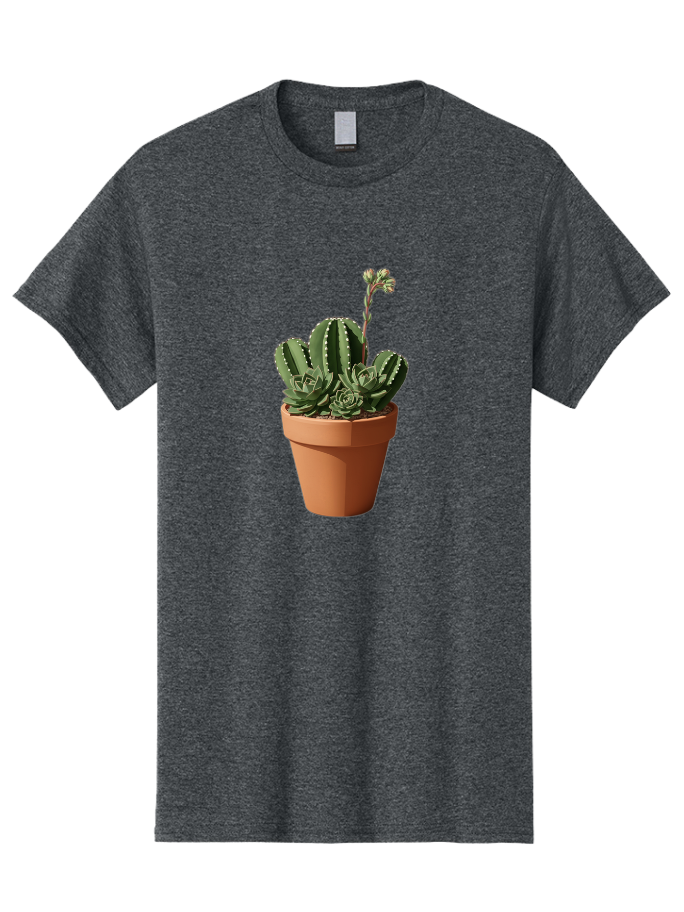 Cactus-In-Terracotta-Pot Men'S Graphic Tee, 100% Cotton, Comfortable Casual Summer Wear, Machine Washable, Vintage Camera, Old Camera, Antique Camera, Black Camera, Classic Photography, Photography Equipment, Nostalgic Device, Film Camera, Bag237